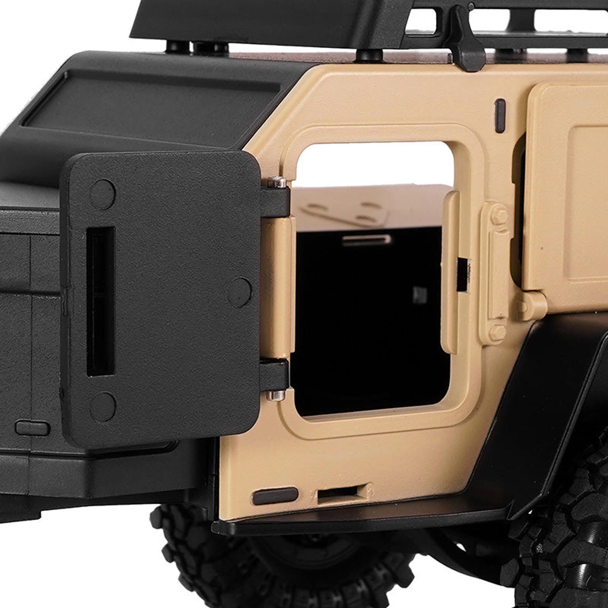 Injora 1:24 - 1:18 Off-Road Camping Trailer, Sandy Taupe-INJDG-TC10YE