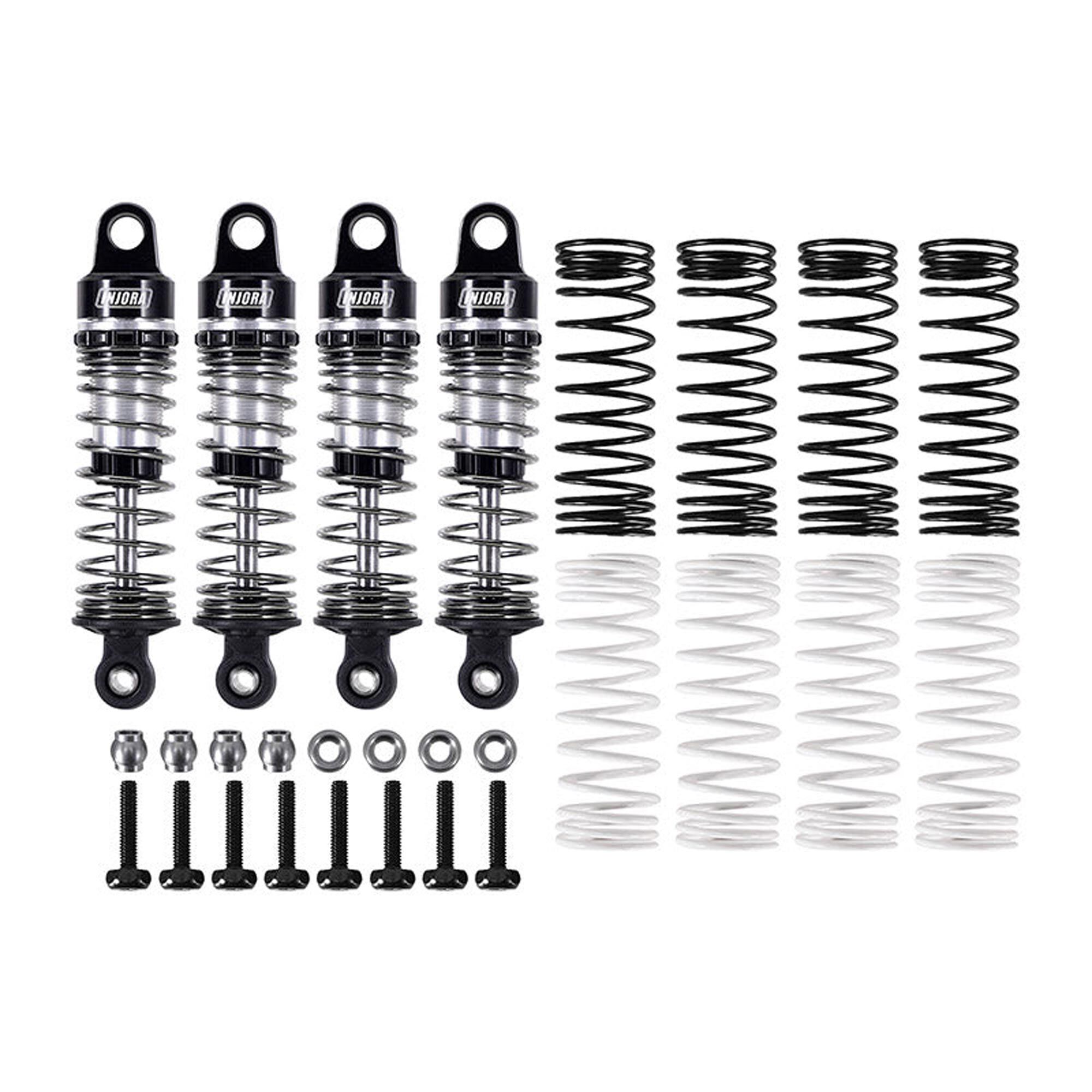 Injora 59mm Aluminum Oil Shocks, ARRMA GROM Vehicles (4)-INJGROM-01BS