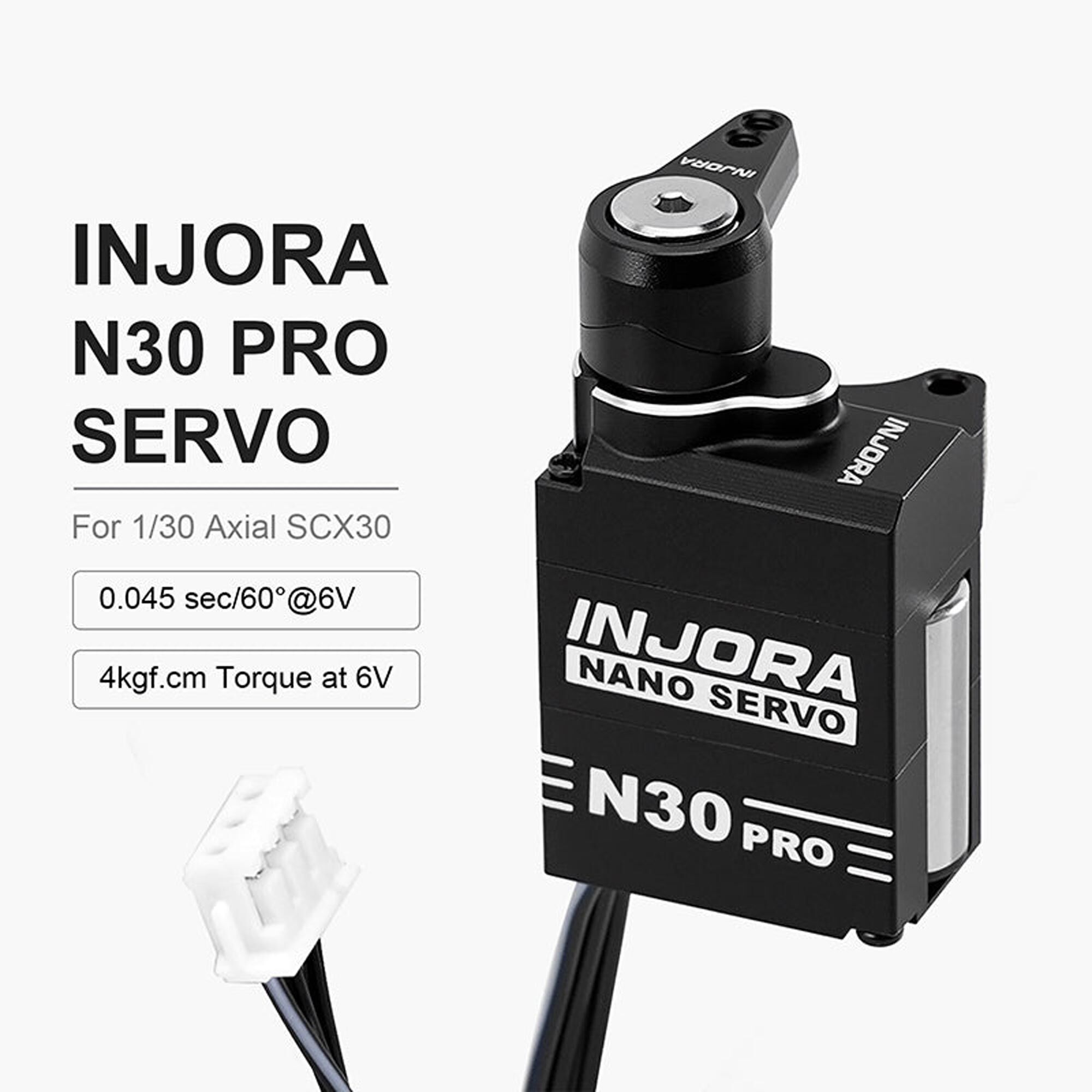 Injora ZH1.5 N30 PRO NANO Servo & Servo Saver, 1:30 Axial SCX30