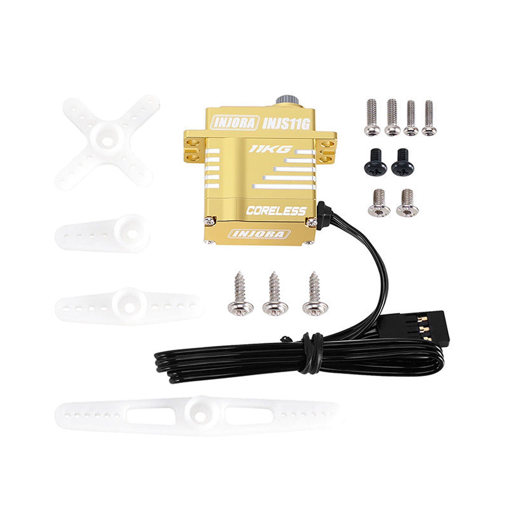 Injora Gold Coreless High Torque Micro Servo-INJS11GD