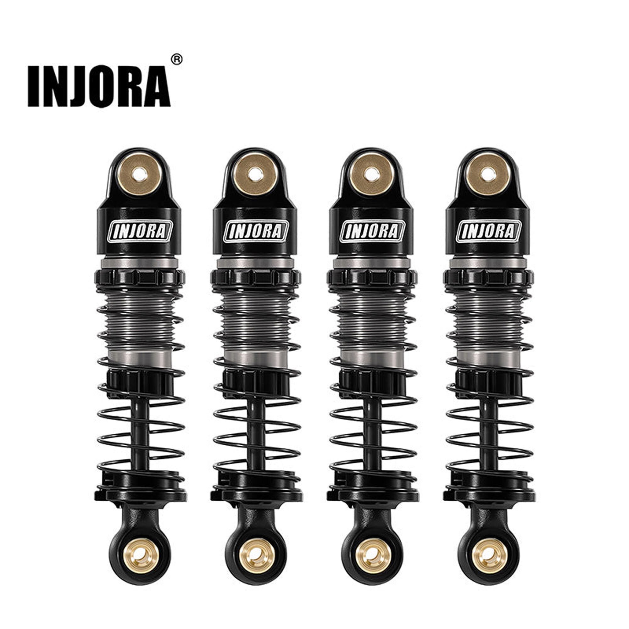 Injora Aluminum 36mm Big Bore Shocks, 1:24 Axial SCX24 (4)-INJSCX24-198BK