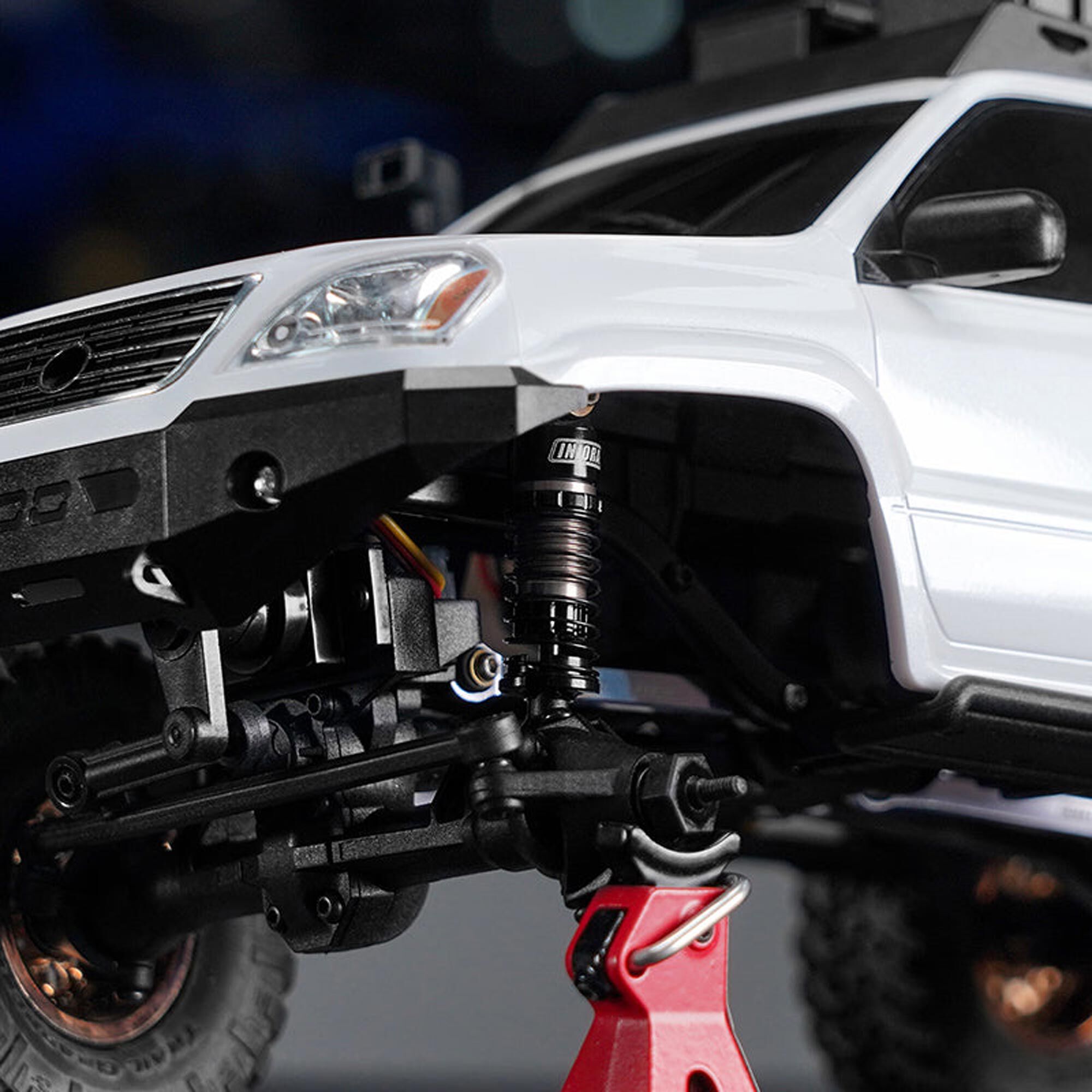 Injora Aluminum 36mm Big Bore Shocks, 1:24 Axial SCX24 (4)-INJSCX24-198BK