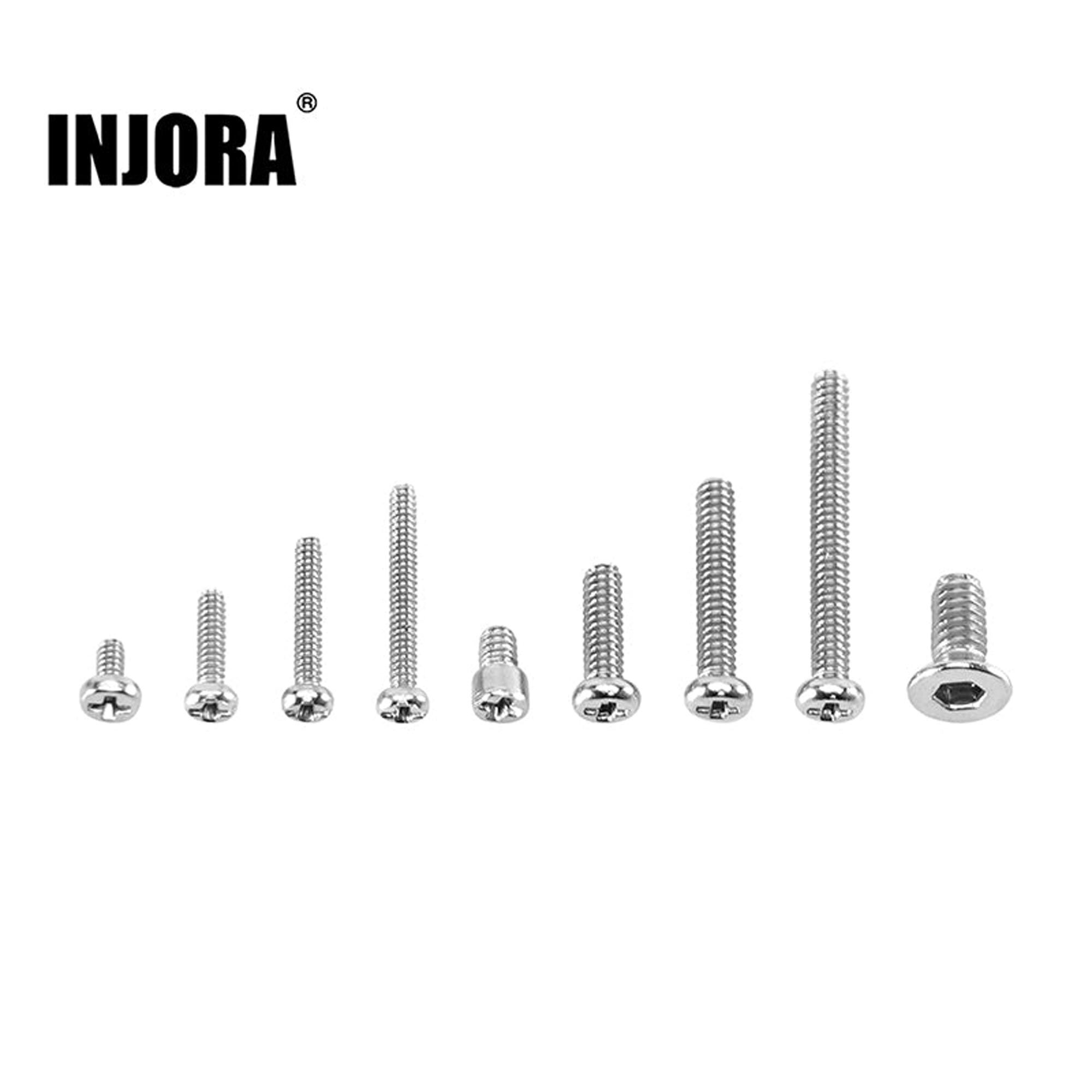 Injora Alloy Steel Screw Kit, 1:30 Axial SCX30-INJSCX30-24