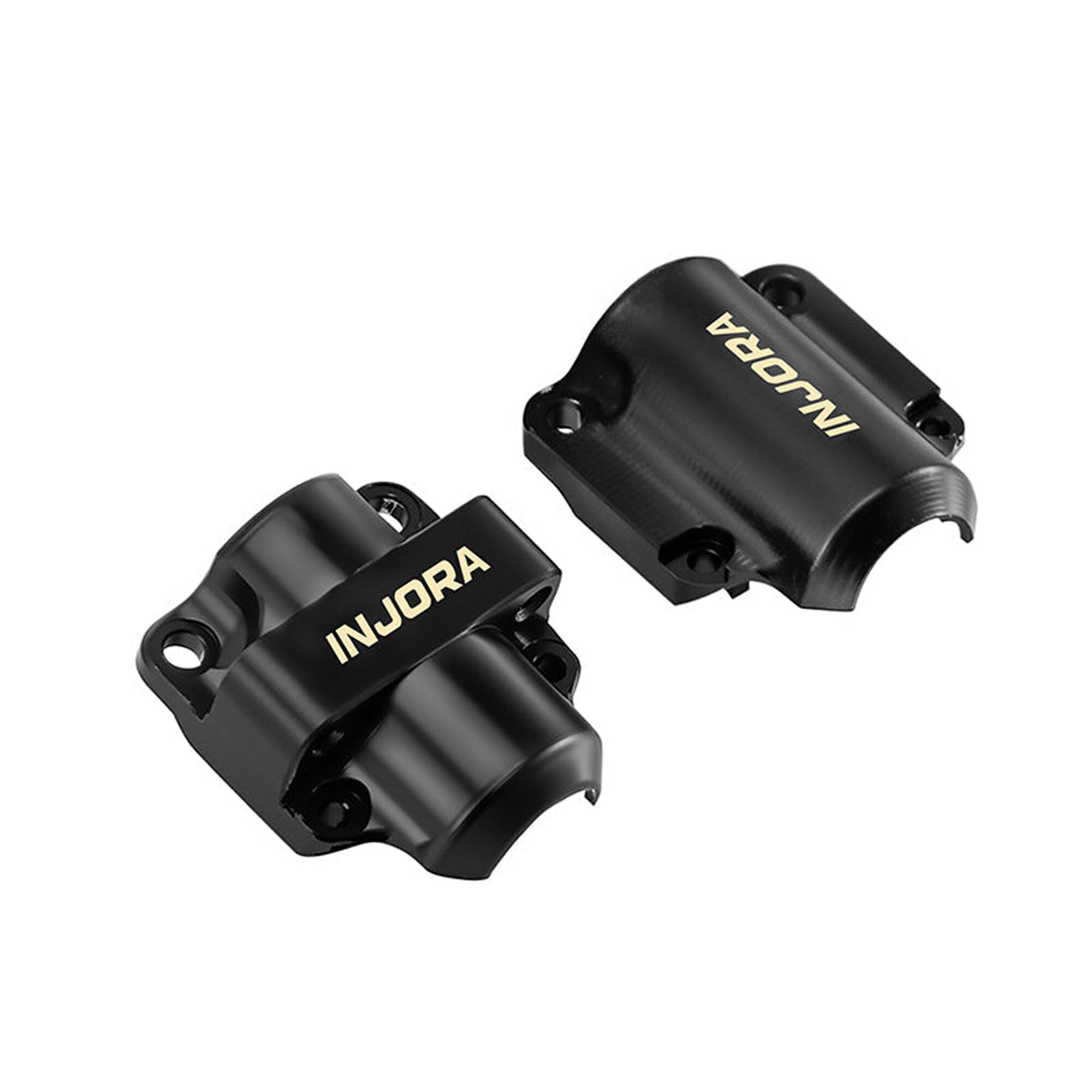 Injora Brass Differential Covers, Black, 1:30 Axial SCX30 (2)-INJSCX30-26BB