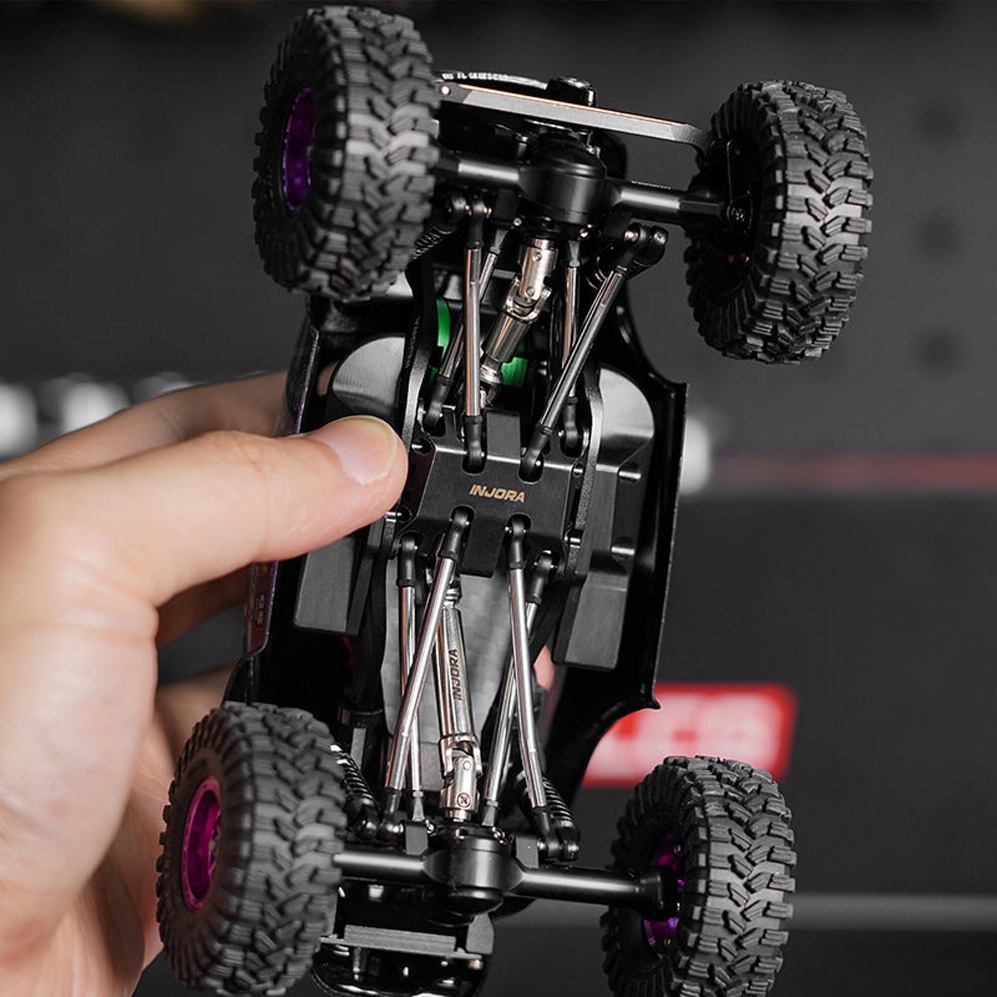 Injora Stainless Steel Chassis & Steering Link Set, 1:30 Axial SCX30-INJSCX30-28-29