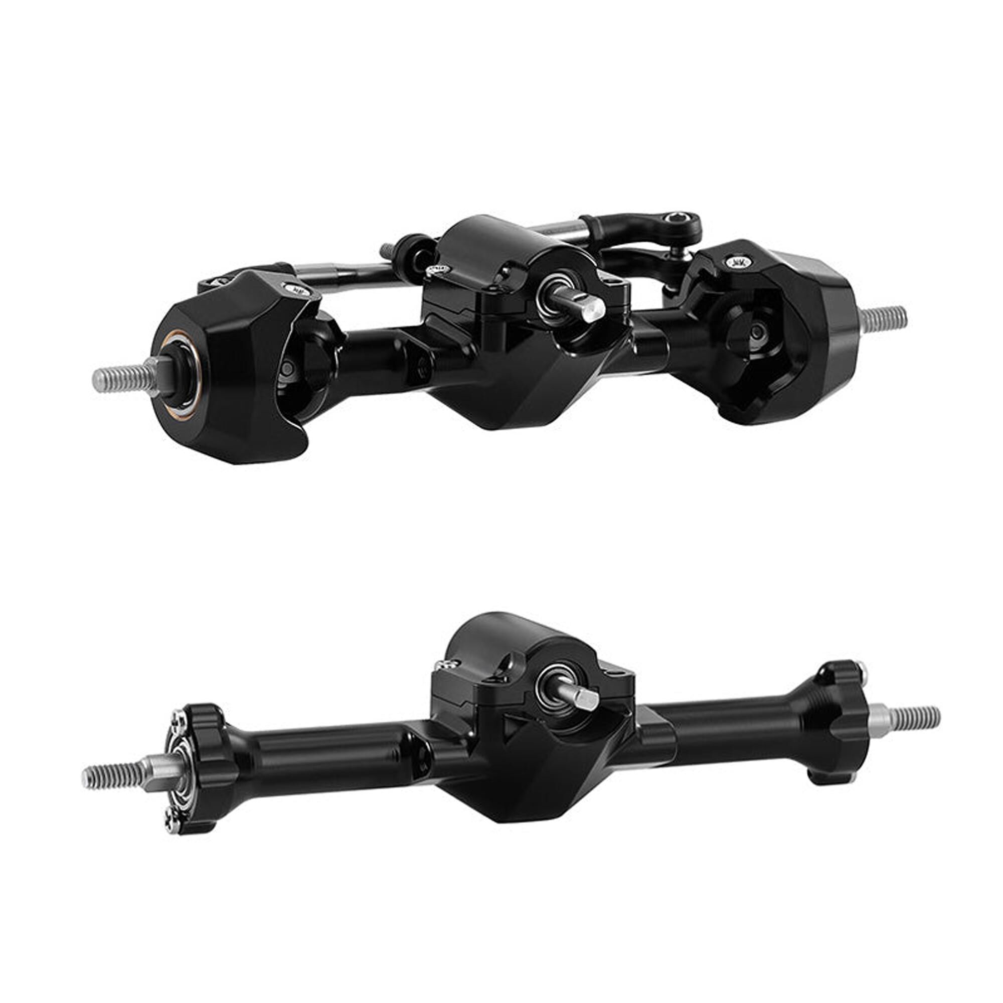 Injora Aluminum Front & Rear Axle Set (Stock Width), 1:30 Axial SCX30