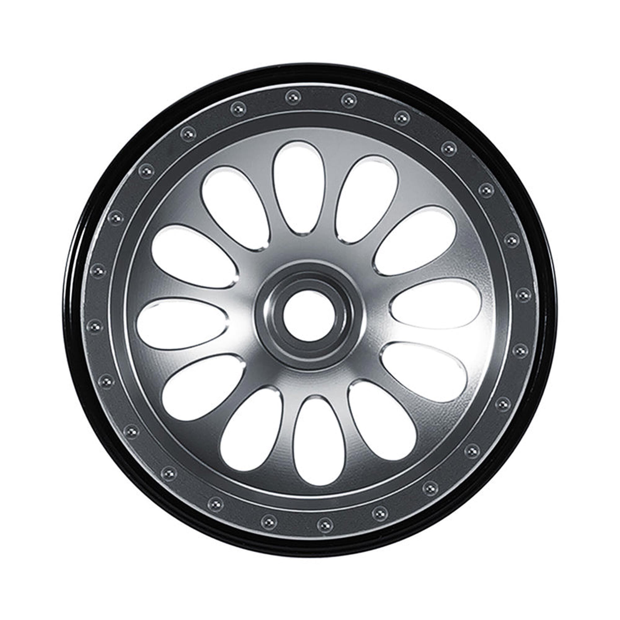 Injora 1:24 Aluminum 0.7" D19 Front/Rear Beadlock Rock Crawler Wheels, Titanium (4)-INJW7005TI-19