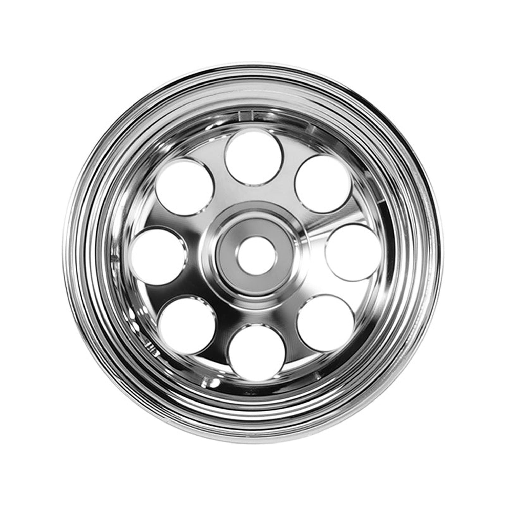 Injora 1:30 Aluminum 0.7" D19 Front/Rear Rock Crawler Wheels, 1/30 Axial SCX30 (4)-INJW7013SR-19