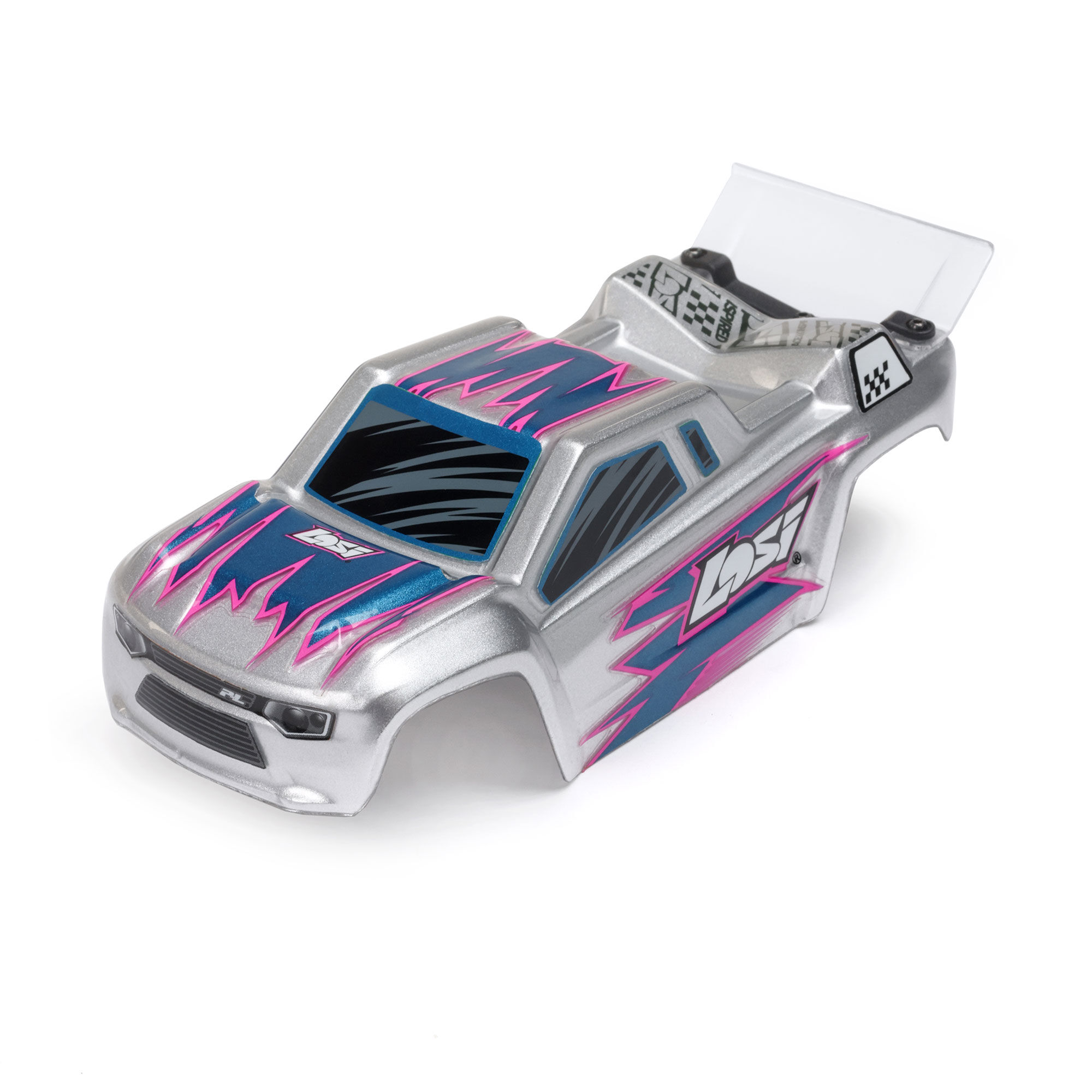 Losi 1/28 Micro-T 2S 2WD RTR Stadium Truck (Battery & Charger Included), White-LOS-1392T1/LOS-1392T2
