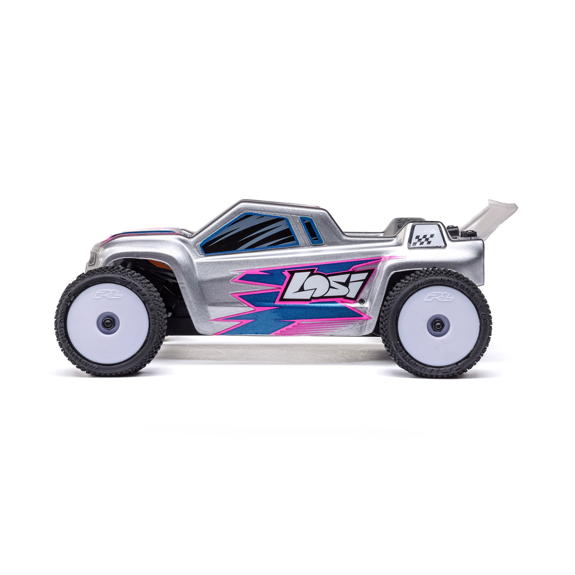 Losi 1/28 Micro-T 2S 2WD RTR Stadium Truck (Battery & Charger Included), White-LOS-1392T1/LOS-1392T2