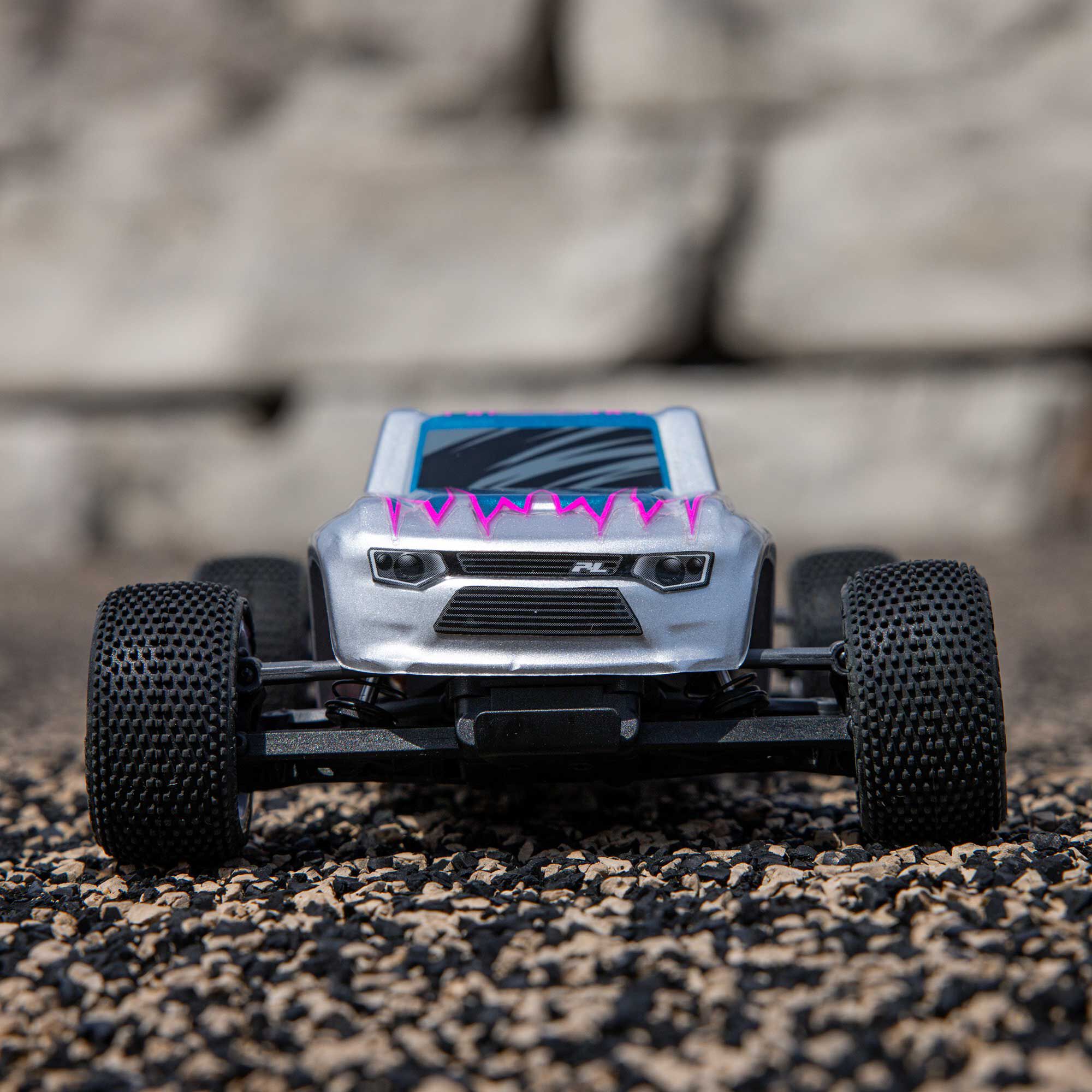 Losi 1/28 Micro-T 2S 2WD RTR Stadium Truck (Battery & Charger Included), White-LOS-1392T1/LOS-1392T2