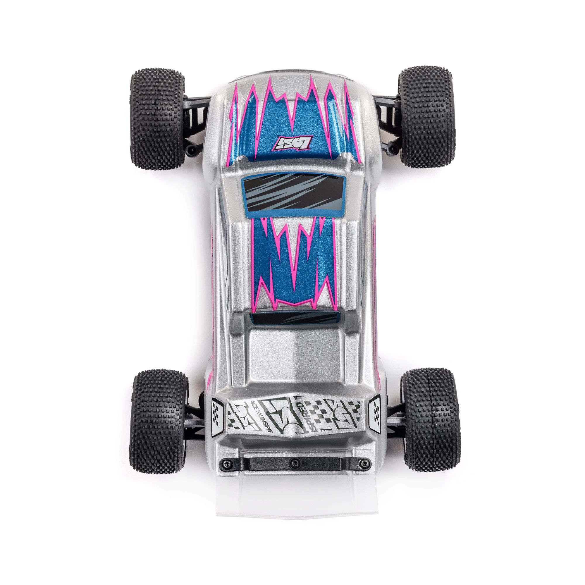 Losi 1/28 Micro-T 2S 2WD RTR Stadium Truck (Battery & Charger Included), White-LOS-1392T1/LOS-1392T2