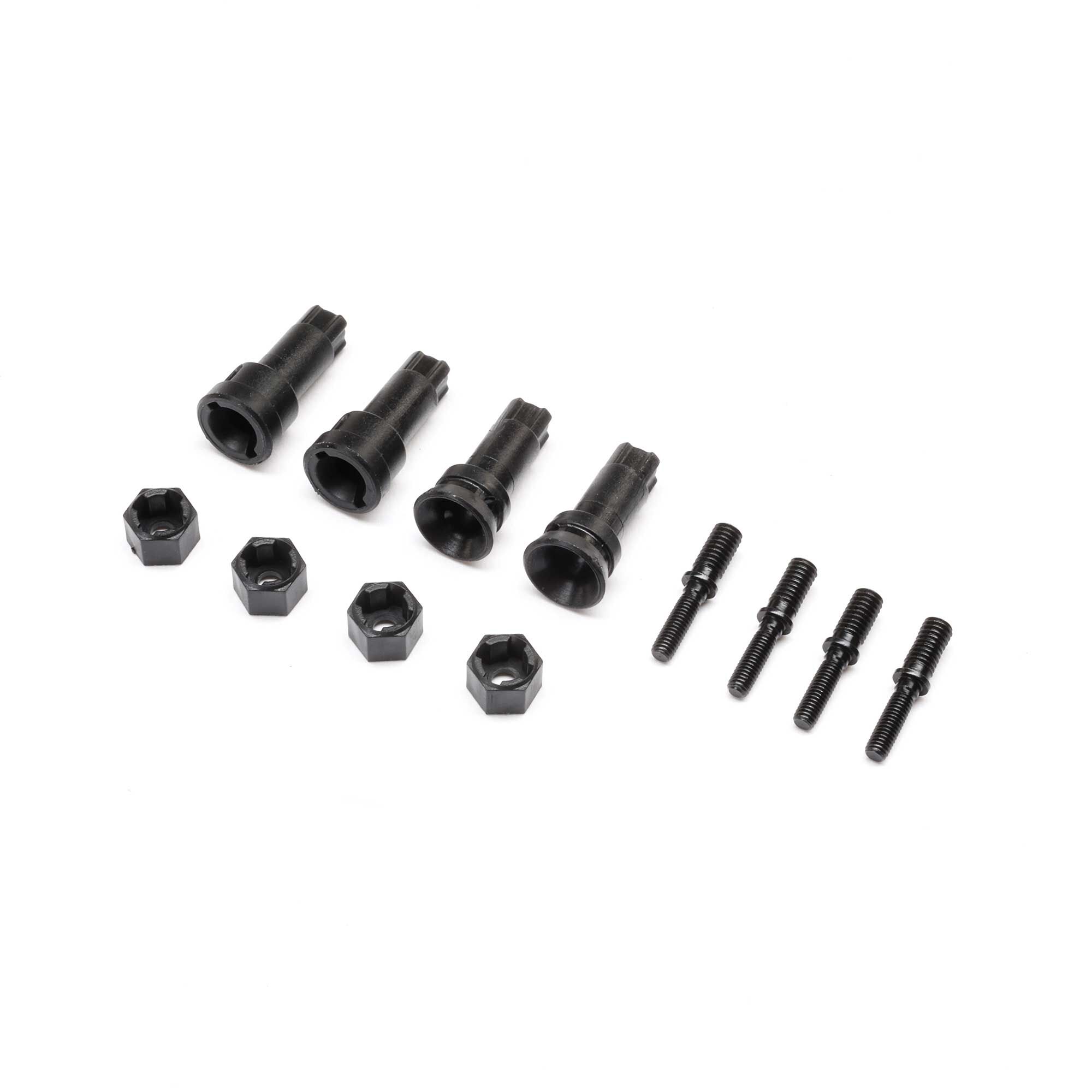 Losi Wheel Axle & Hex Set: NASCAR-LOS-1935