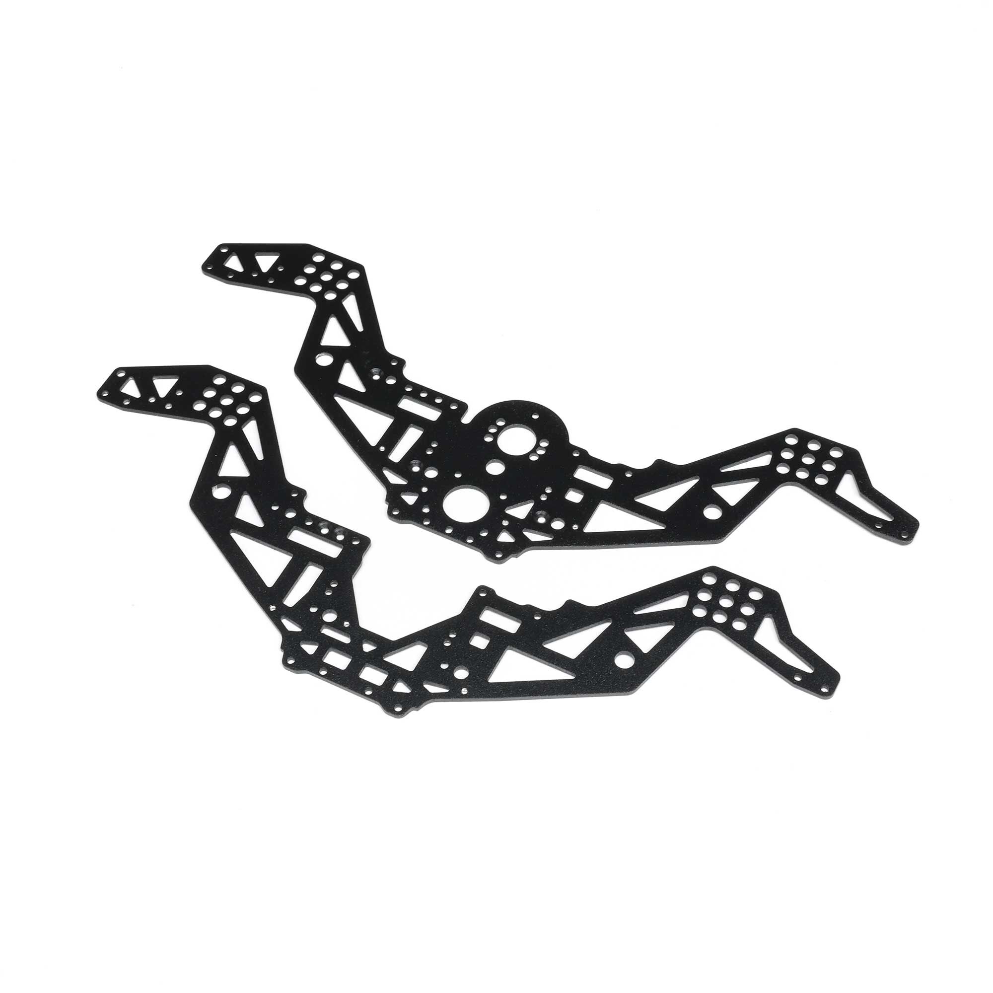 Losi Chassis Plate Set V2, Black: Mini LMT Megalodon-LOS-2052