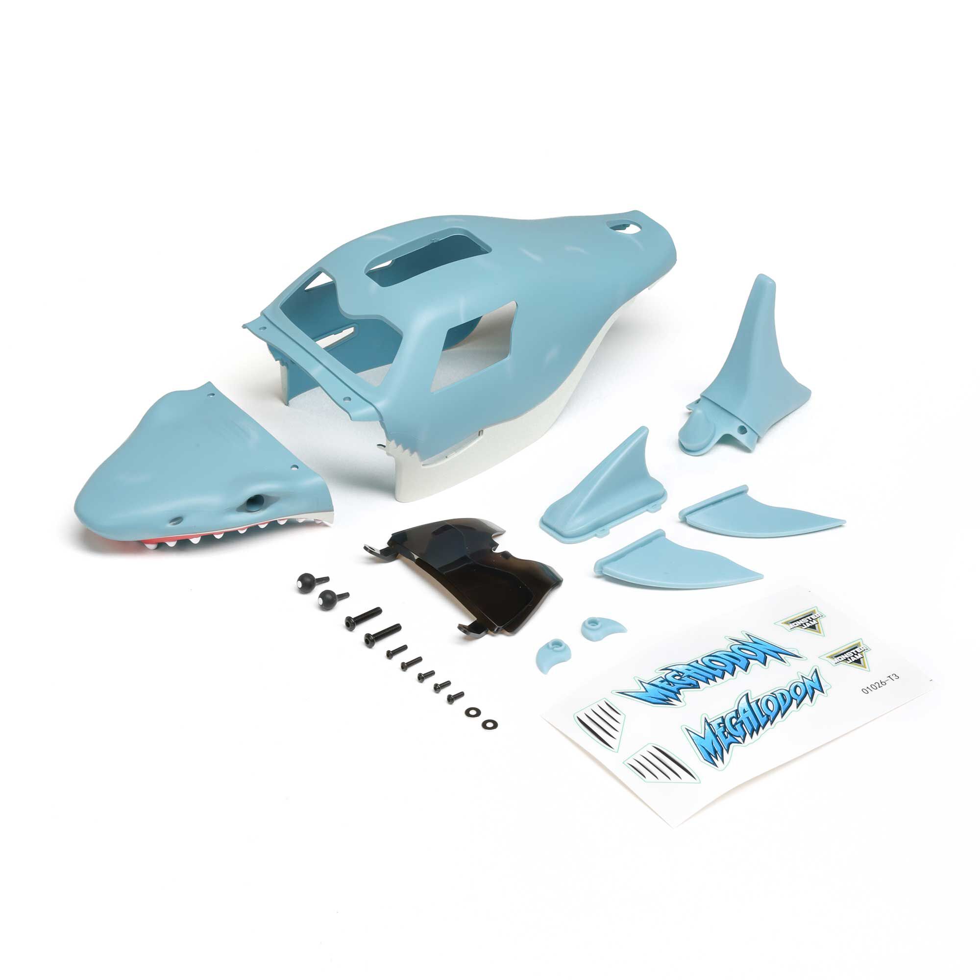 Painted Complete Body Set, Megalodon: Mini LMT