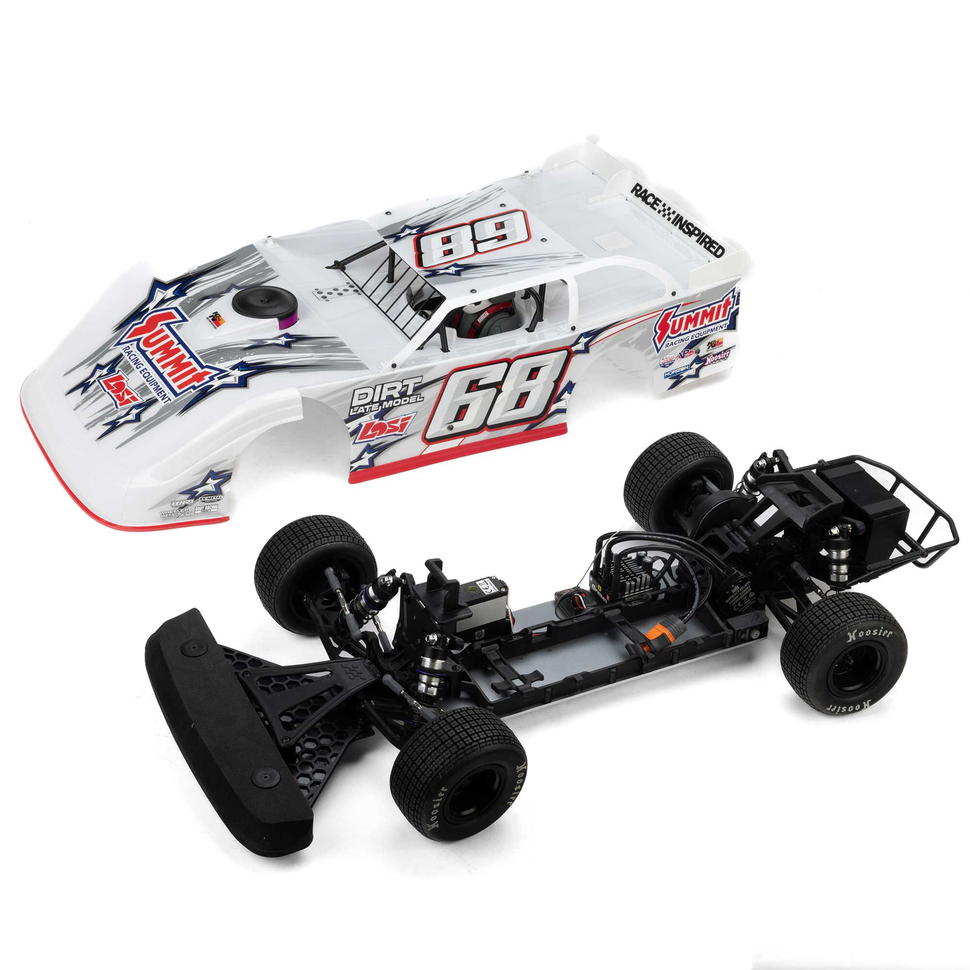 Losi 22S Dirt Late Model, 1/10 2WD RTR Dirt Oval, RTR, Summit Racing (Battery and Charger Included)-LOS-2168T1