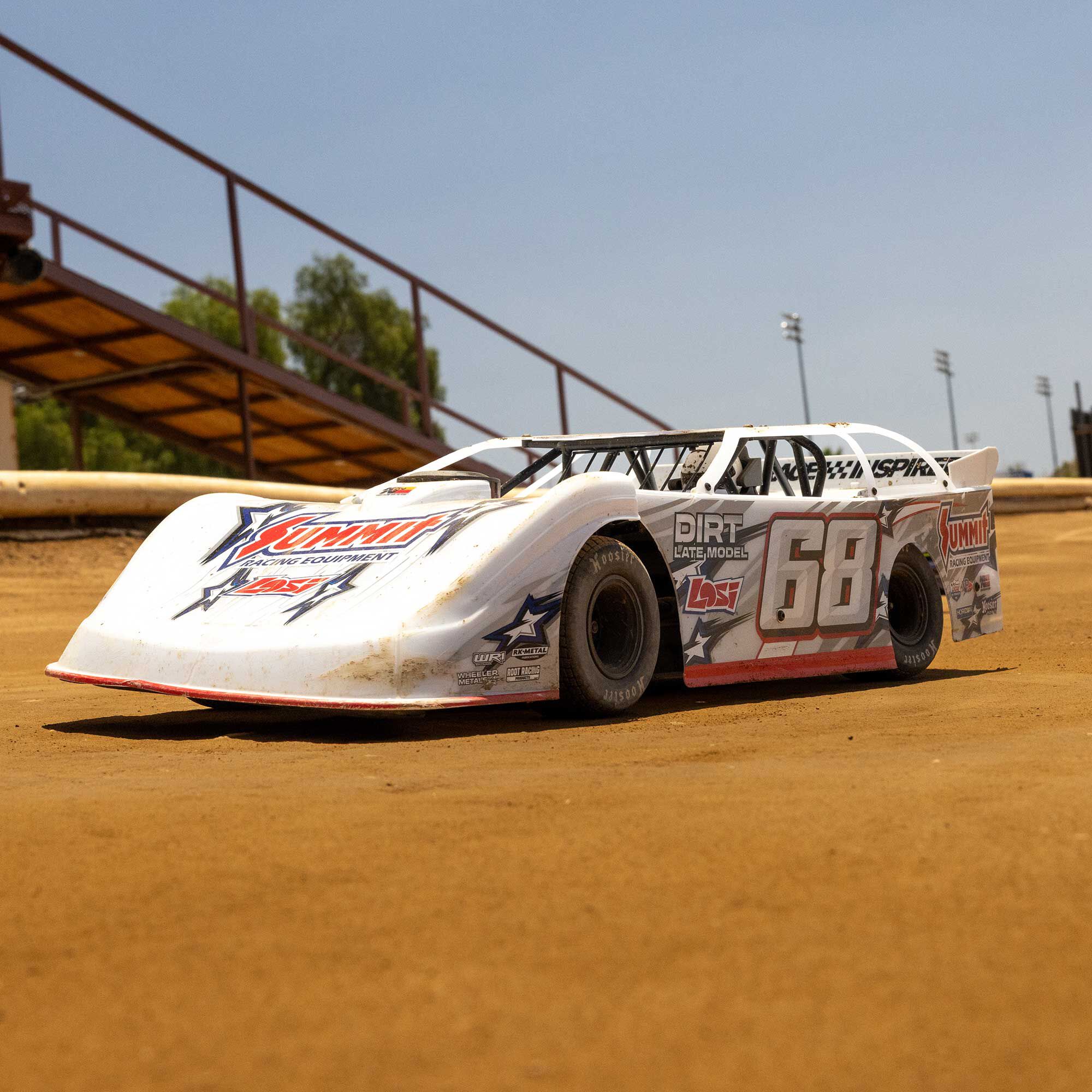Losi 22S Dirt Late Model, 1/10 2WD RTR Dirt Oval, RTR, Summit Racing (Battery and Charger Included)-LOS-2168T1