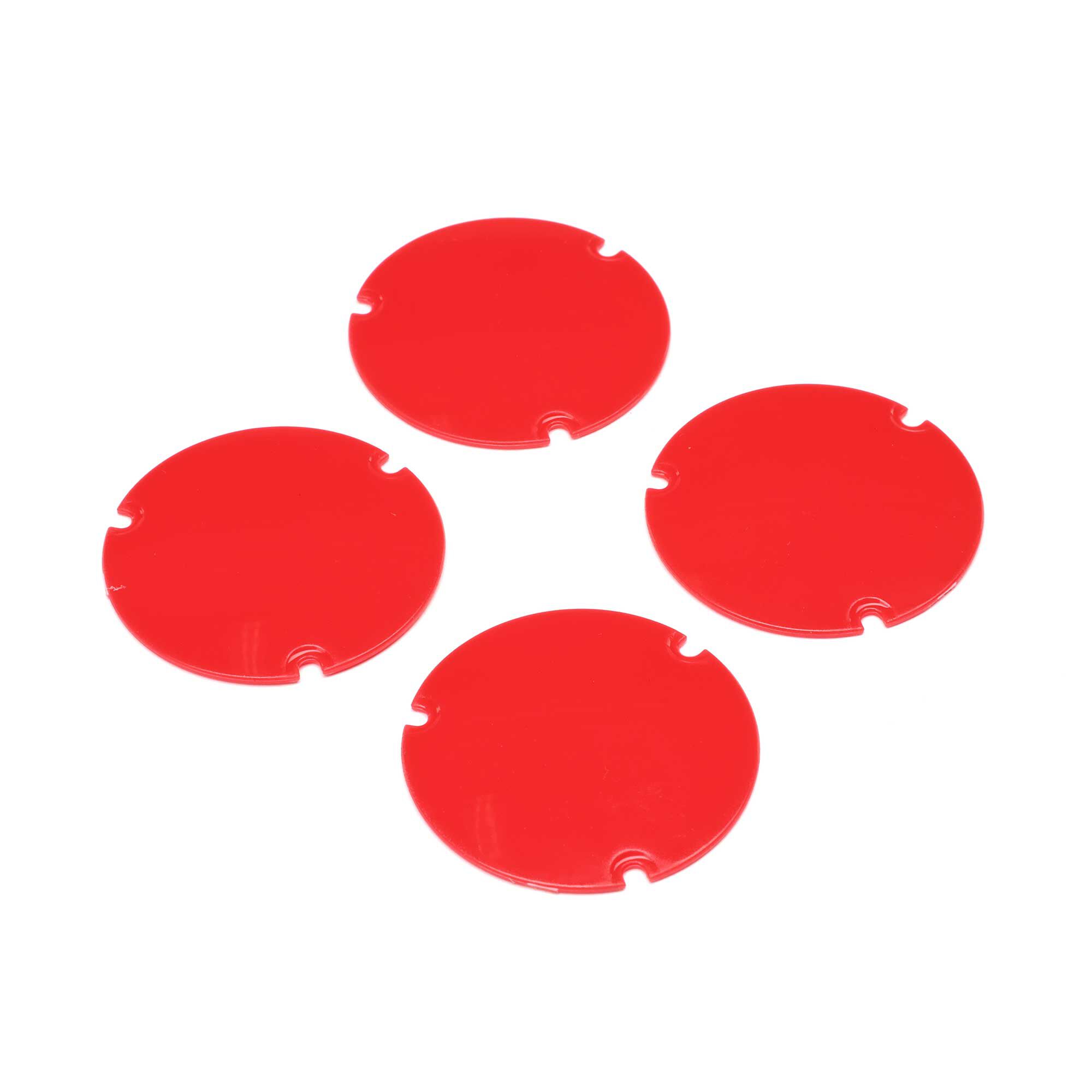 Losi Wheel Cover Set, Red: 22S Sprint-LOS-2890