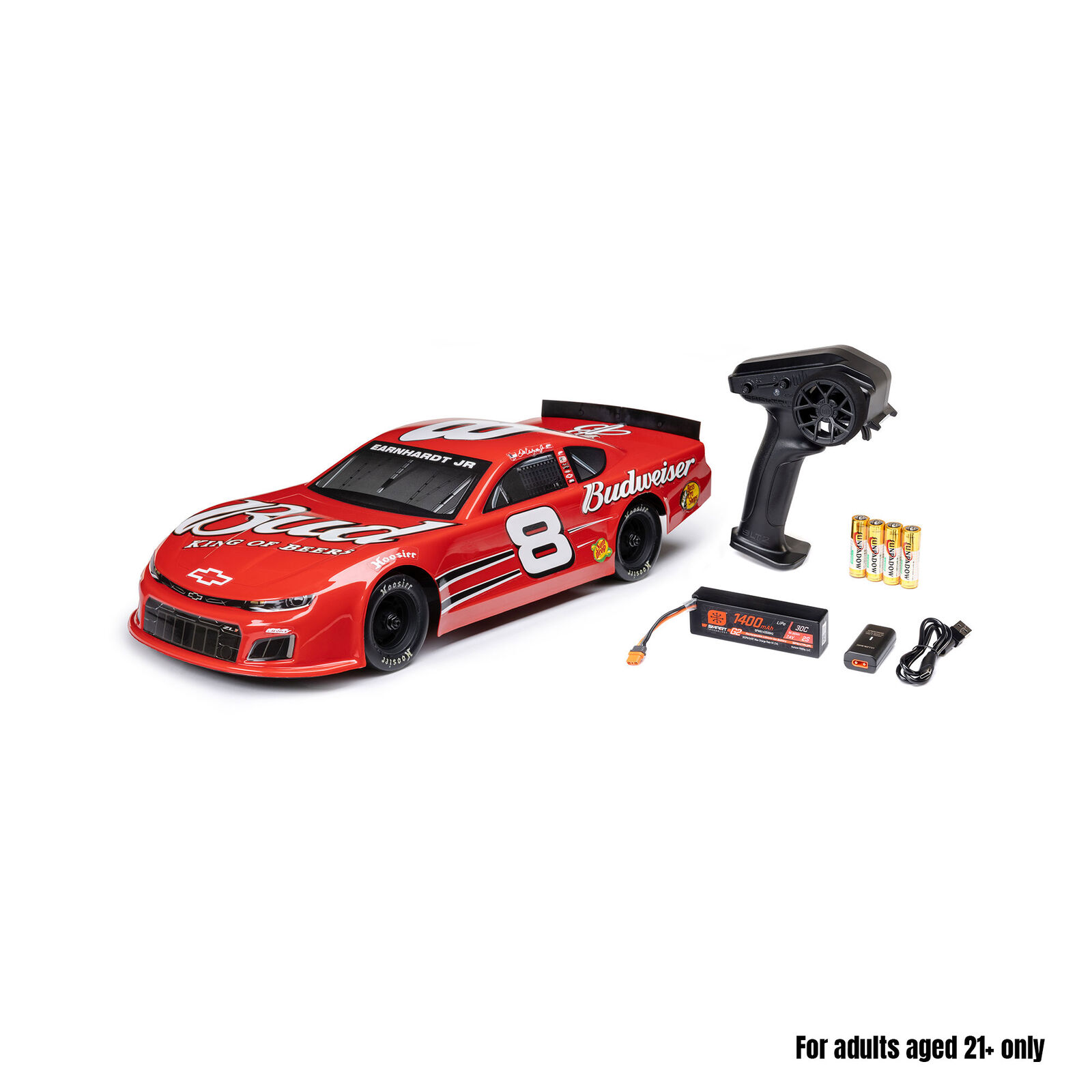Losi 1/12 Asphalt Late Model Dale Earnhardt Jr. No. 8 (Battery & Charger Included)-LOS-3104T1/LOS-3104T2