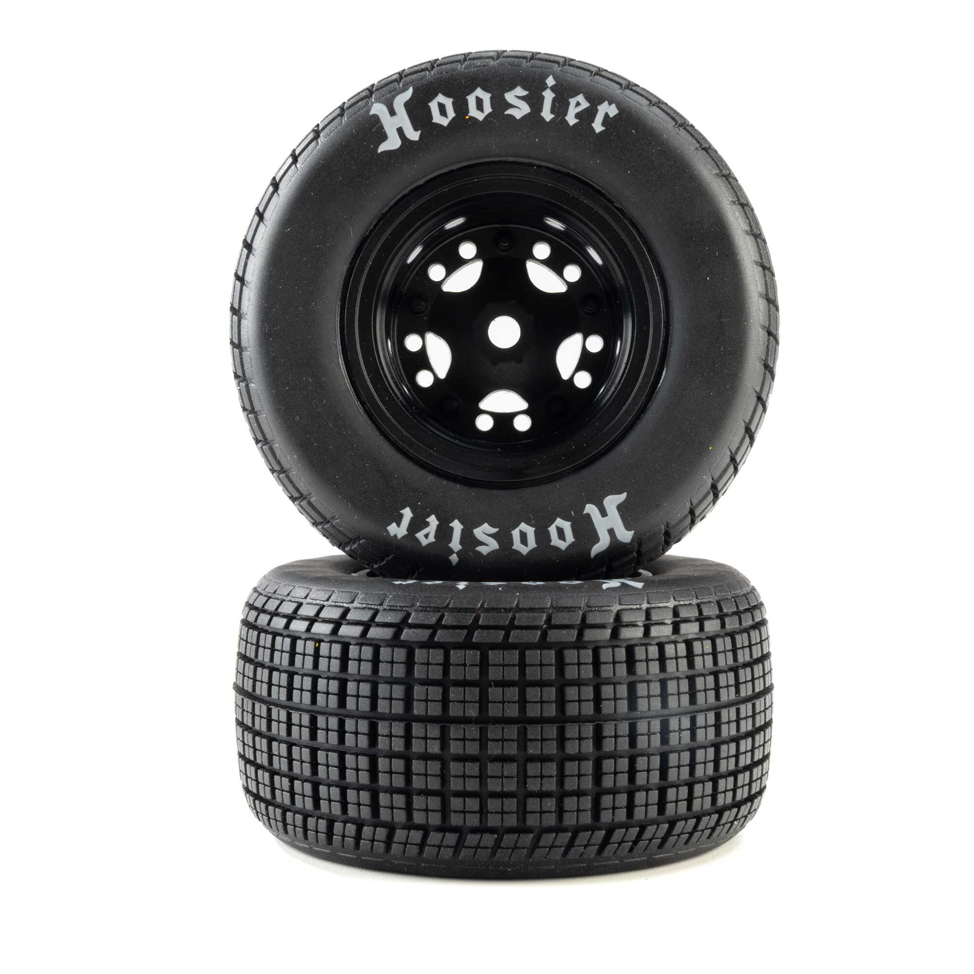 Losi Hoosier Tires, Soft, Mounted, Black, Left/Right (2): 22S DLM-LOS-4247