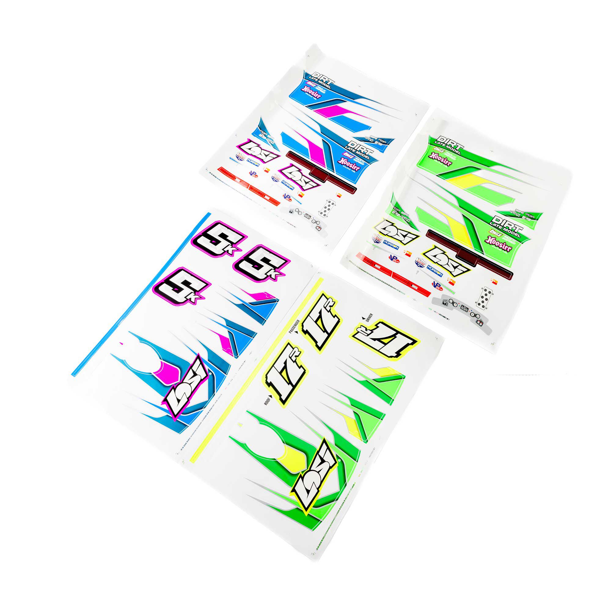 Losi Graphics Set, Blue, Green: 22S DLM-LOS-4256