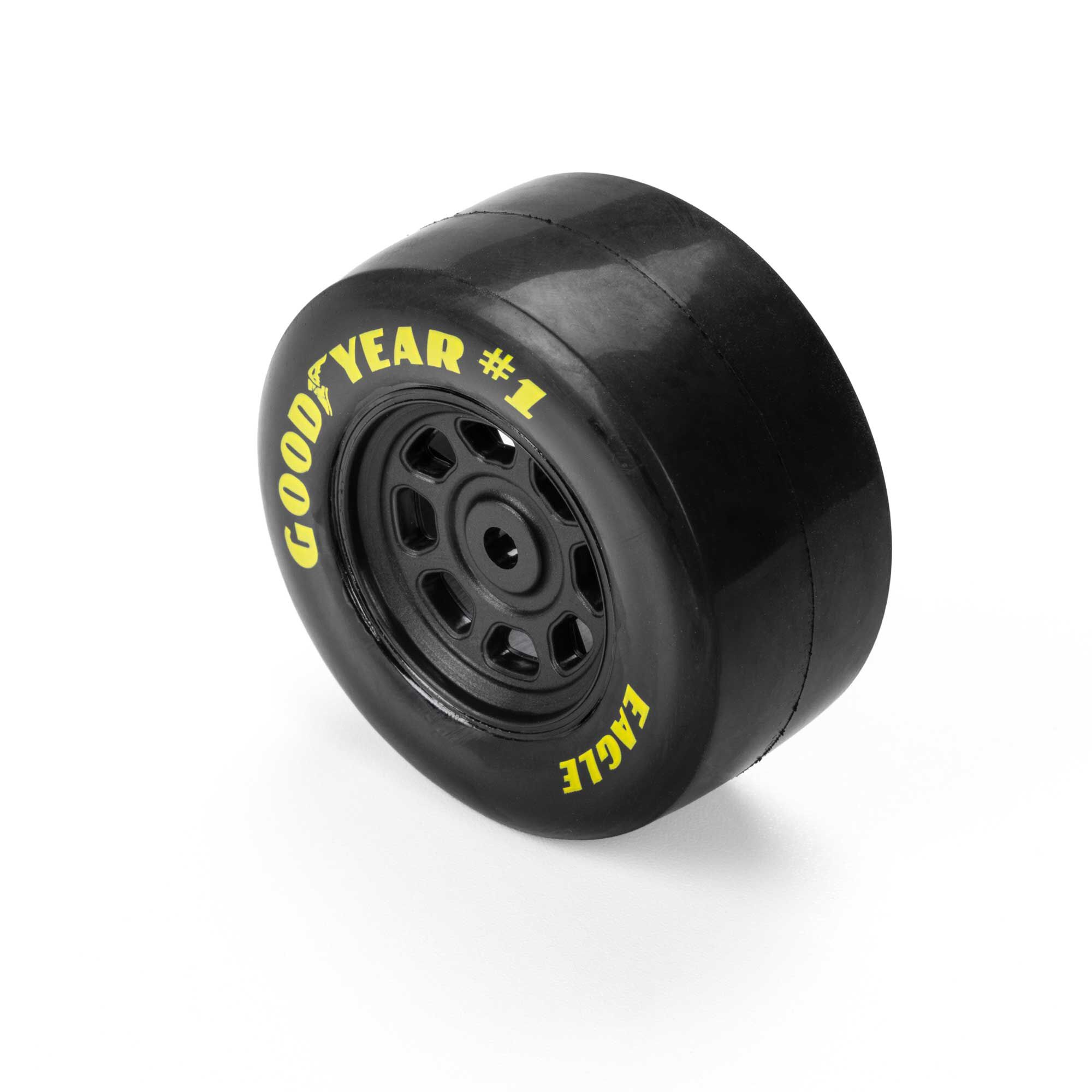 Losi Goodyear Eagle Gen 4, Mounted Tires, Stock (4): NASCAR GROM-LOS-4566