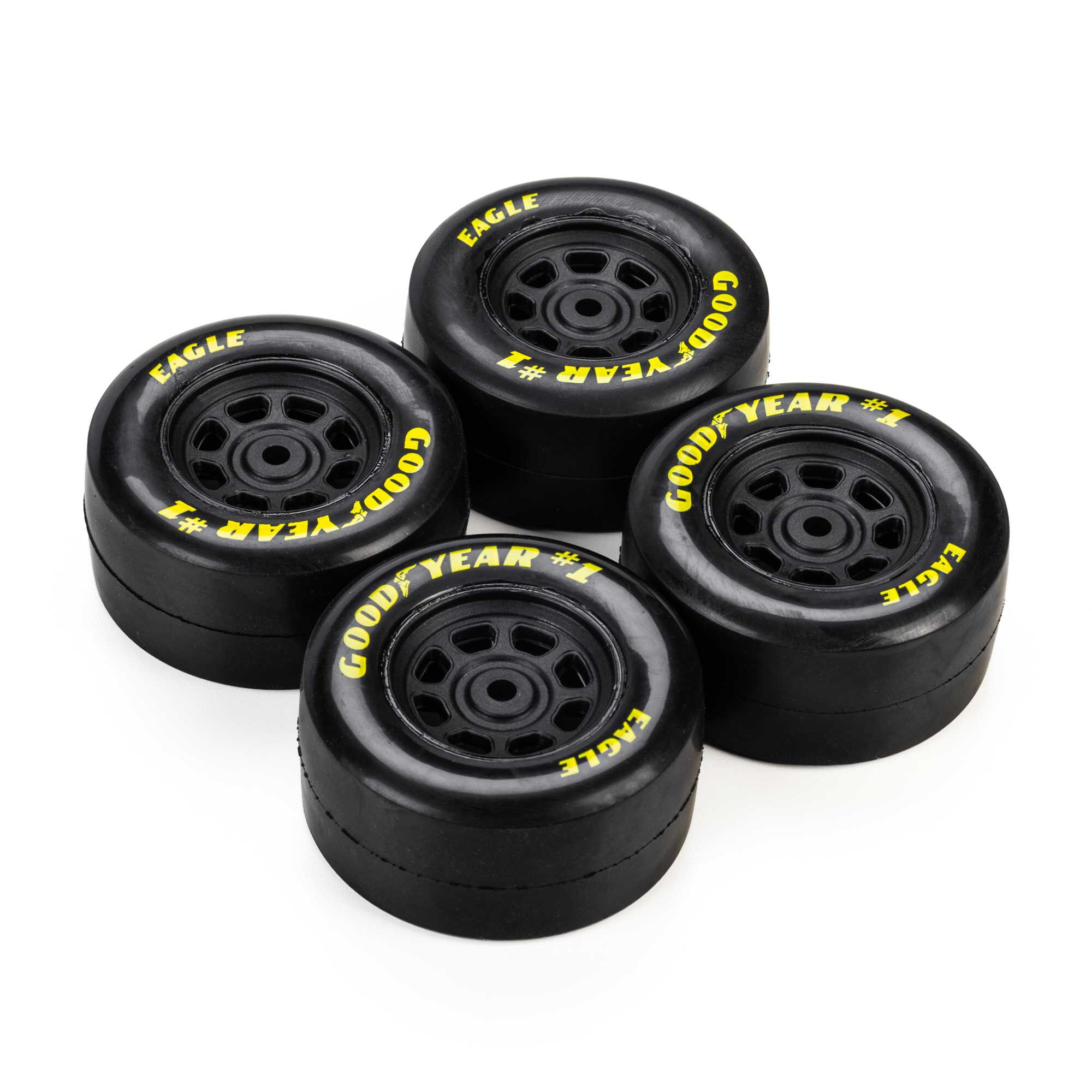 Losi Goodyear Eagle Gen 4, Mounted Tires, Stock (4): NASCAR GROM-LOS-4566
