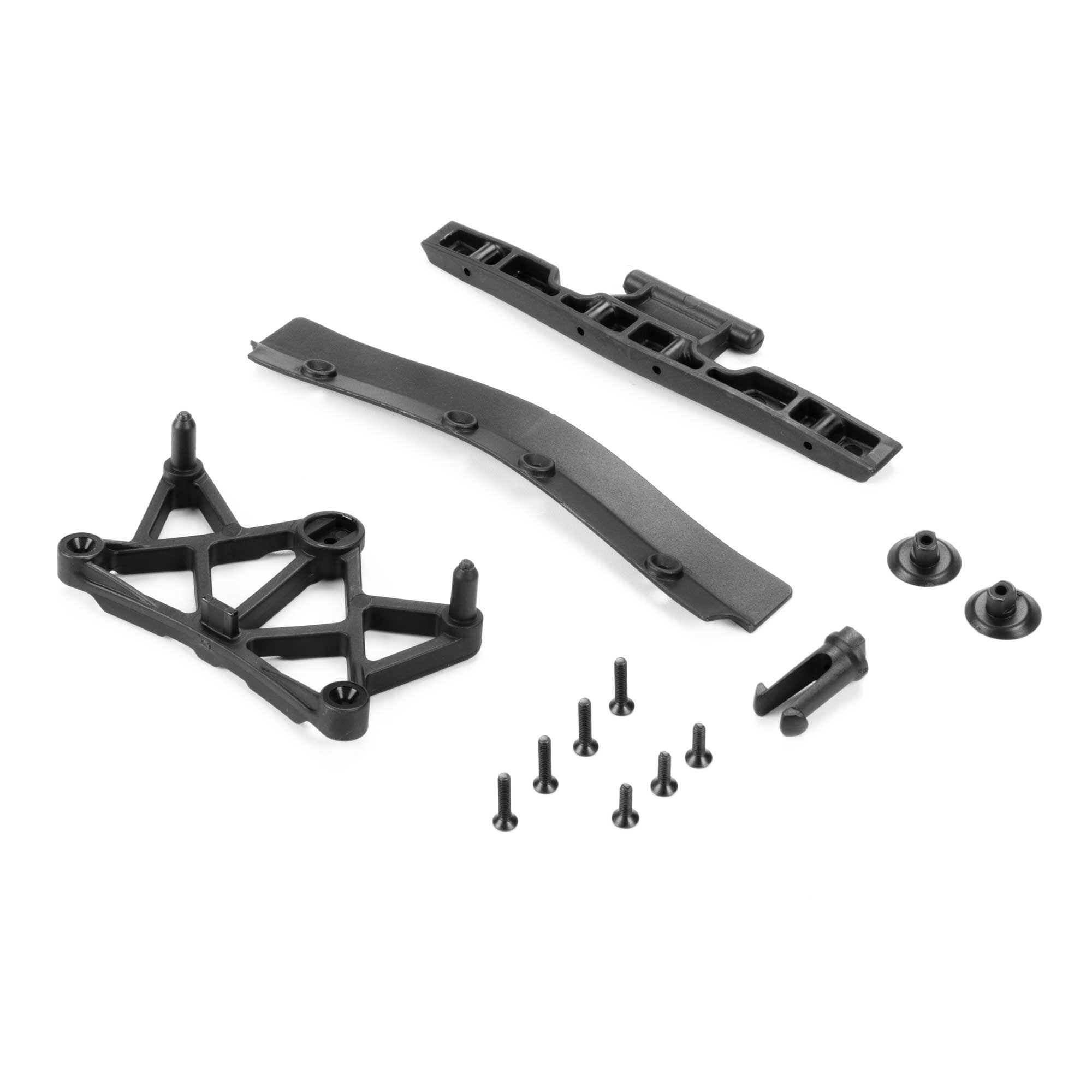 Losi Clipless Body Mount & Spoiler, Body, Monte Carlo: GROM-LOS-4567