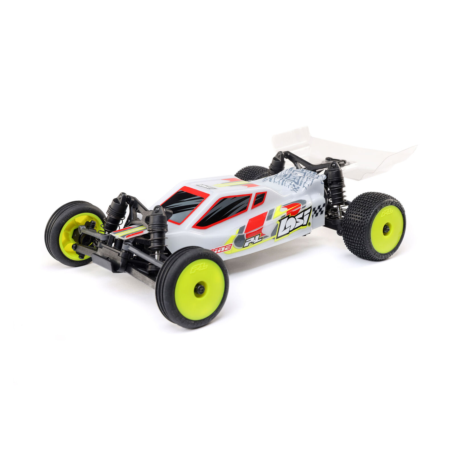 Losi 1:24 Micro-B 2S 2WD RTR Buggy (Silver) w/ 2.4GHz Radio, Battery & Charger-LOS00007T2