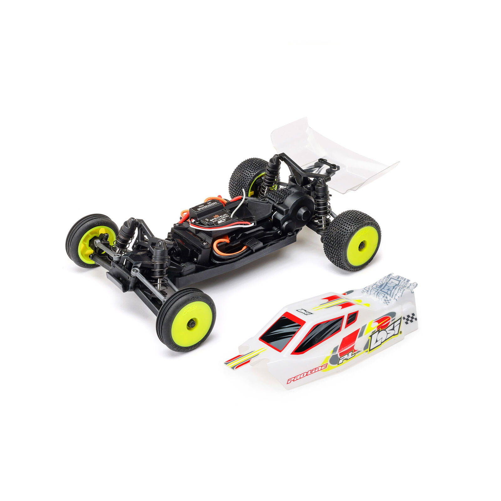 Losi 1:24 Micro-B 2S 2WD RTR Buggy (Silver) w/ 2.4GHz Radio, Battery & Charger-LOS00007T2