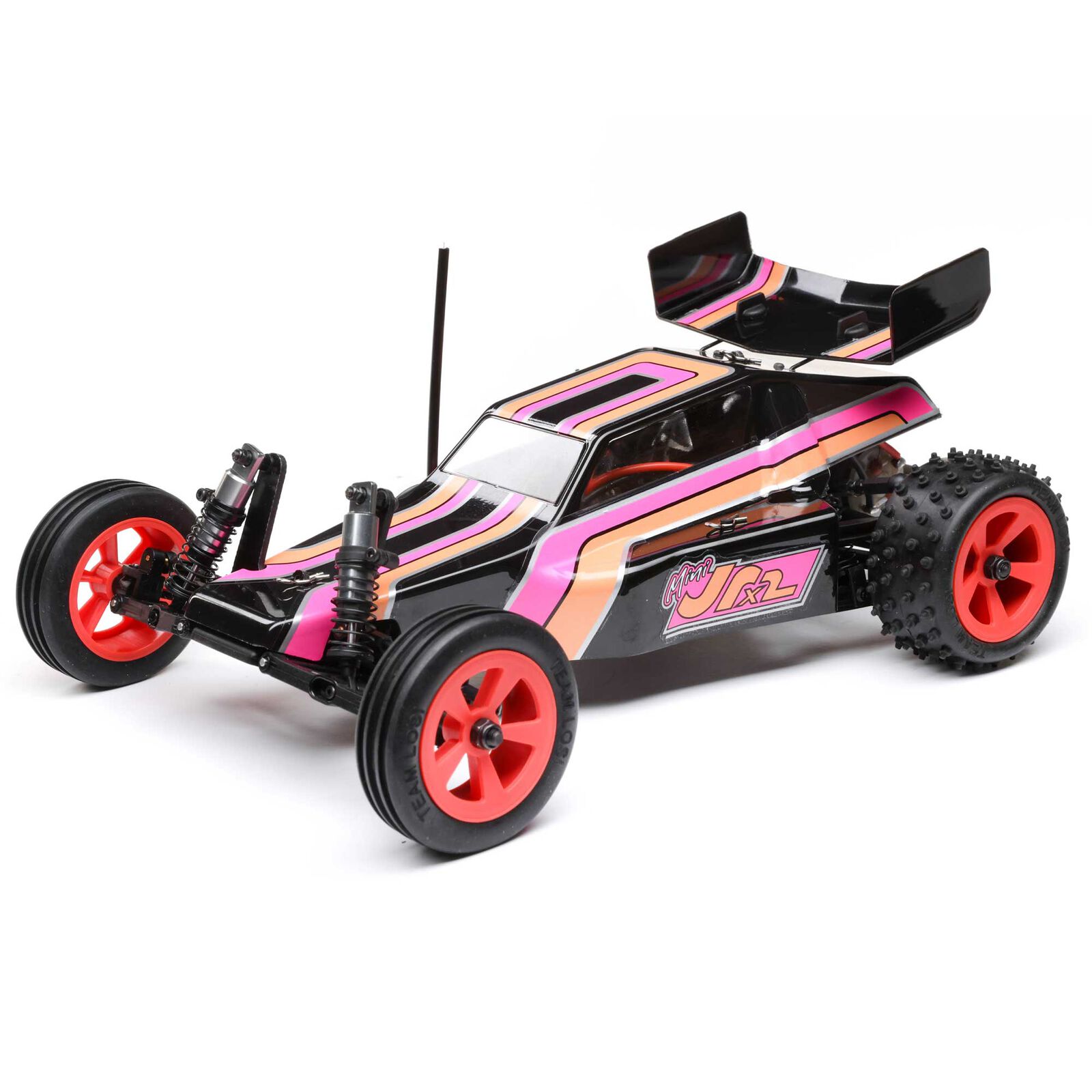 Losi 1/16 Mini JRX2 2S 2WD RTR Brushed Buggy (Battery & Charger Included), Red（Ships within 5-7 days）