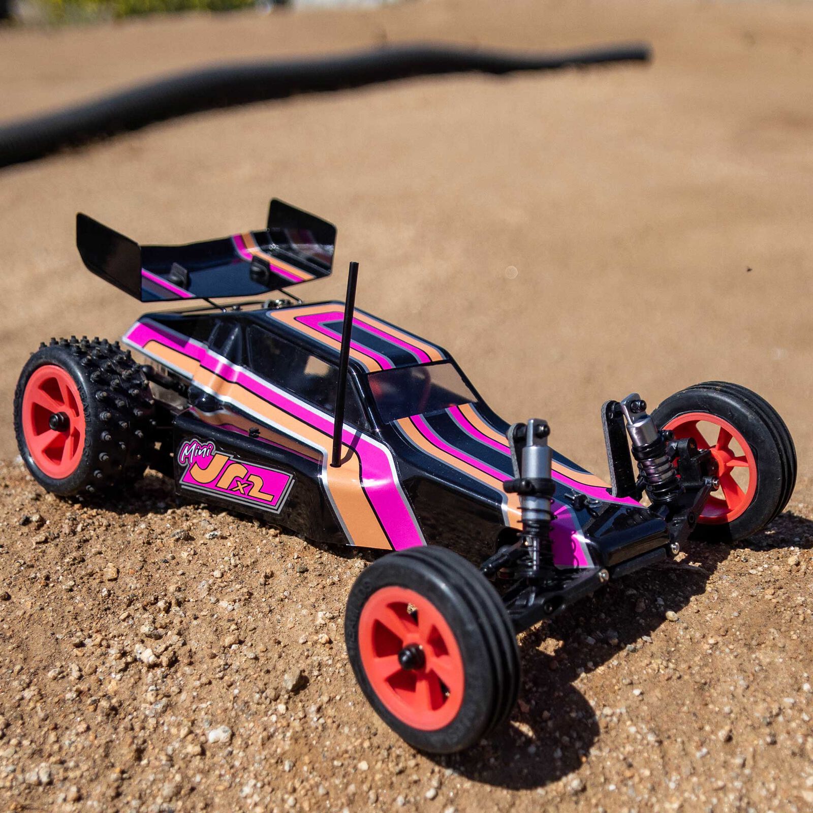 Losi 1/16 Mini JRX2 2S 2WD RTR Brushed Buggy (Battery & Charger Included), Red（Ships within 5-7 days）