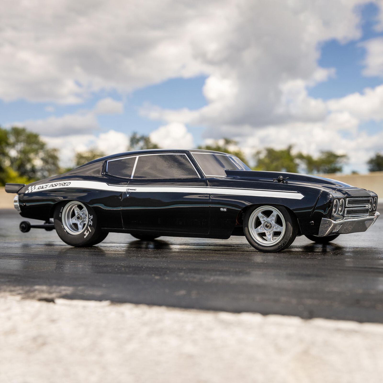 Losi 1/16 Mini 1970 Chevy Chevelle 2S 2WD RTR Brushless No Prep Drag Car (Battery & Charger Included), Blue（Ships within 5-7 days）