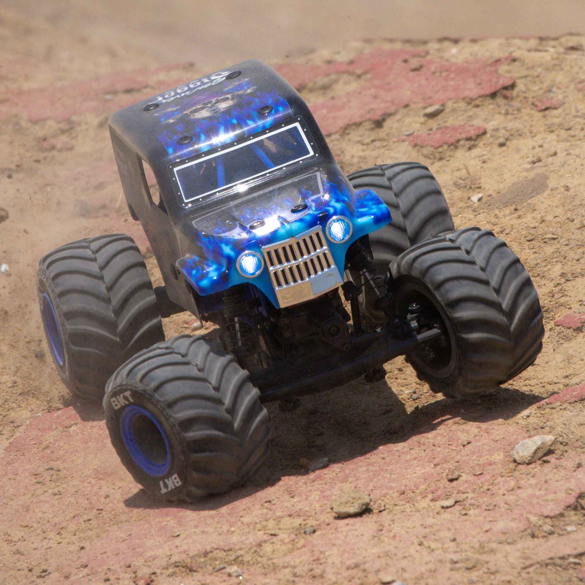 1/18 Mini LMT Grave Digger 2S 4X4 RTR Brushed Monster Truck