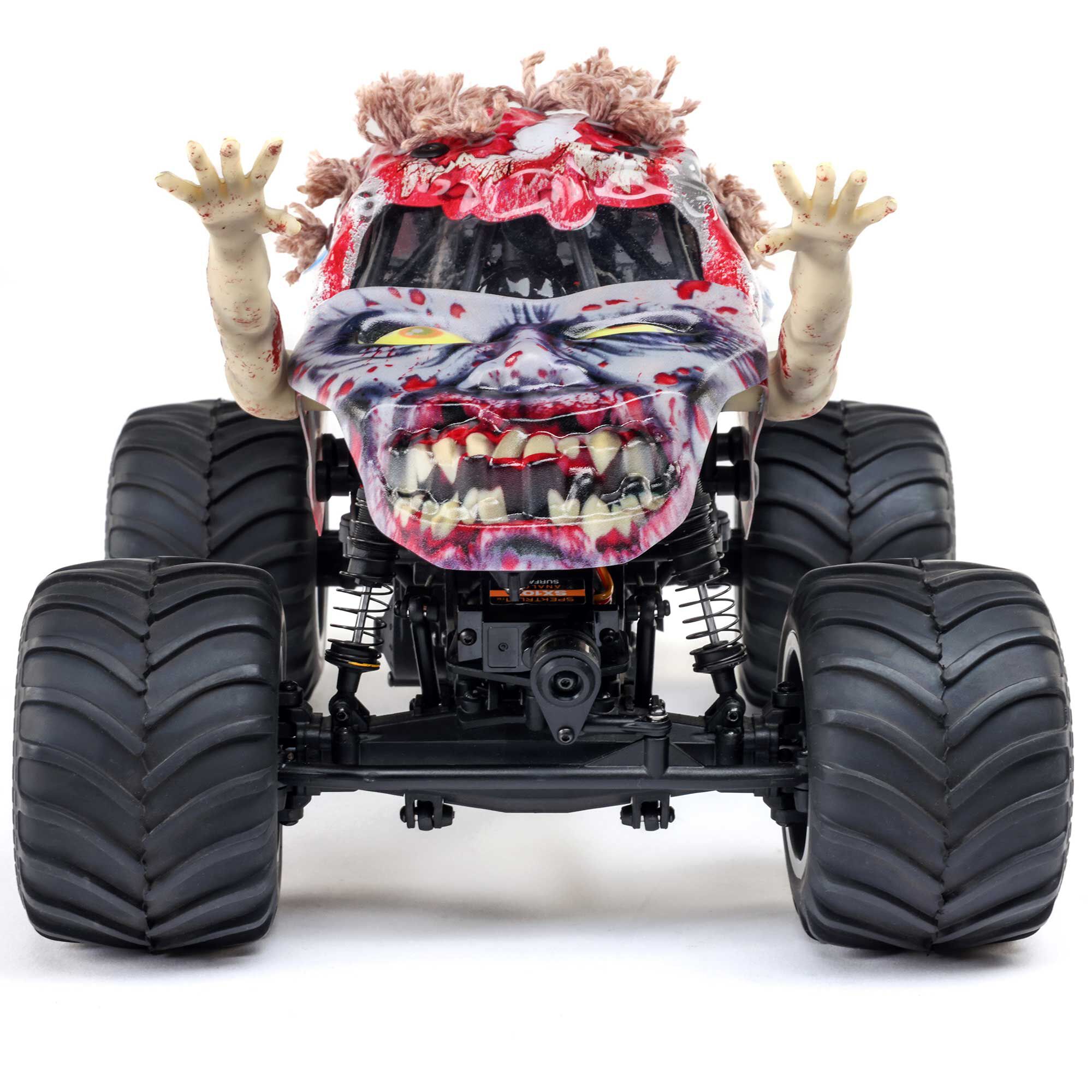 Muttii.com✕4 Losi 1:18 Mini LMT Zombie 2S 4X4 RTR Brushed Monster Truck