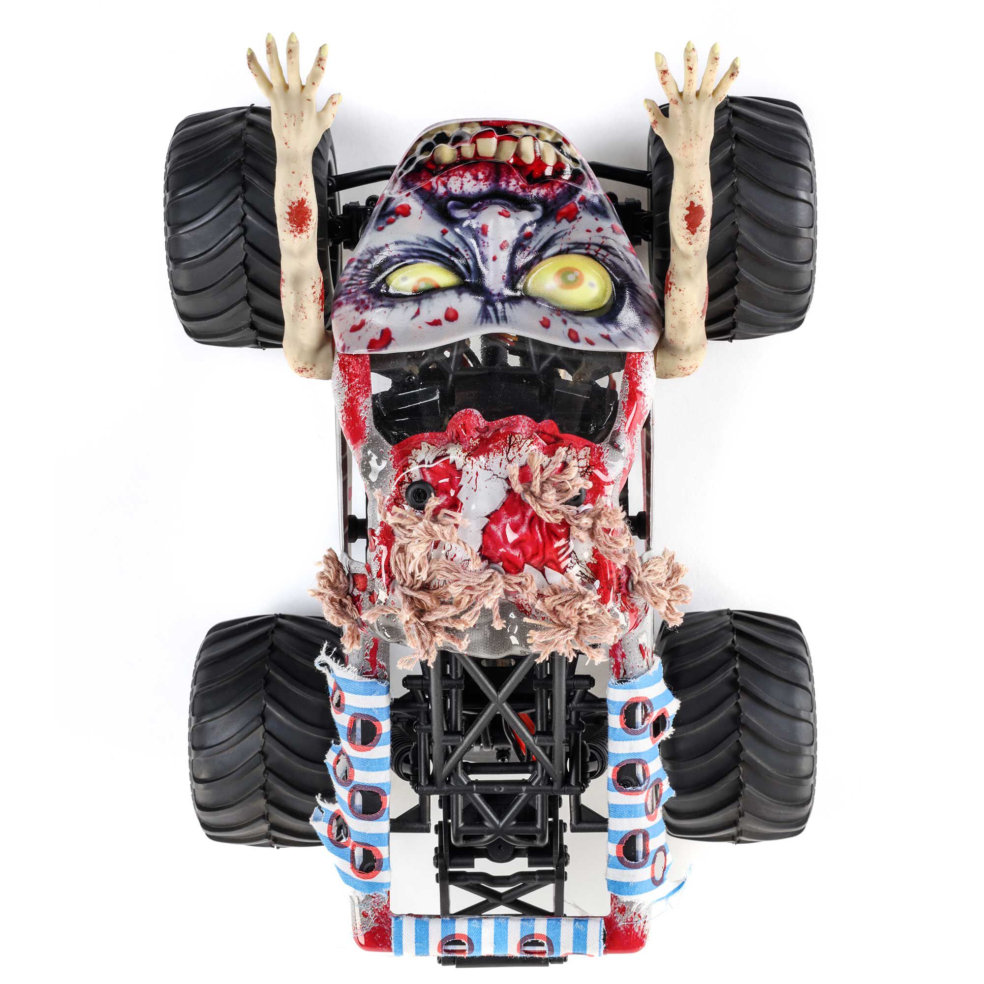 Muttii.com✕4 Losi 1:18 Mini LMT Zombie 2S 4X4 RTR Brushed Monster Truck
