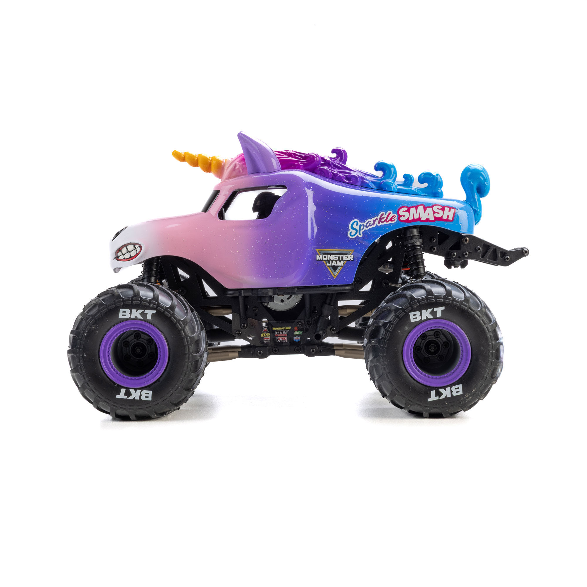 Losi 1:18 Mini LMT Sparkle Smash 2S 4X4 RTR Brushed Monster Truck-LOS01026T5