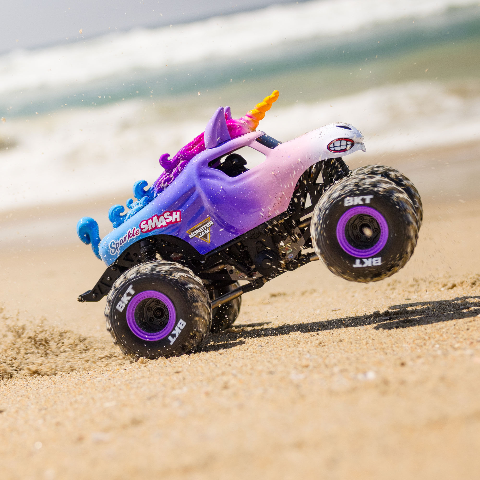 Losi 1:18 Mini LMT Sparkle Smash 2S 4X4 RTR Brushed Monster Truck-LOS01026T5