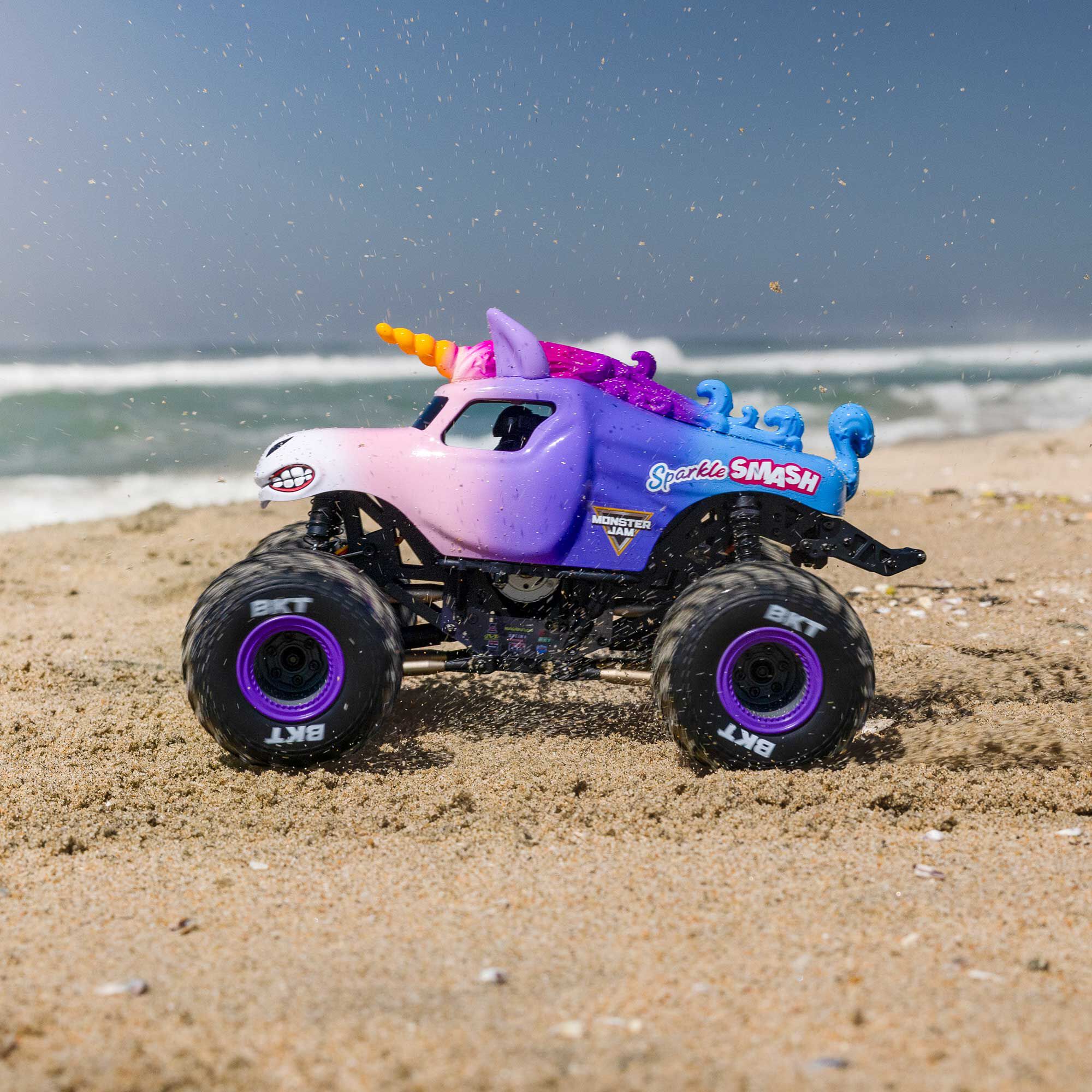 Losi 1:18 Mini LMT Sparkle Smash 2S 4X4 RTR Brushed Monster Truck-LOS01026T5