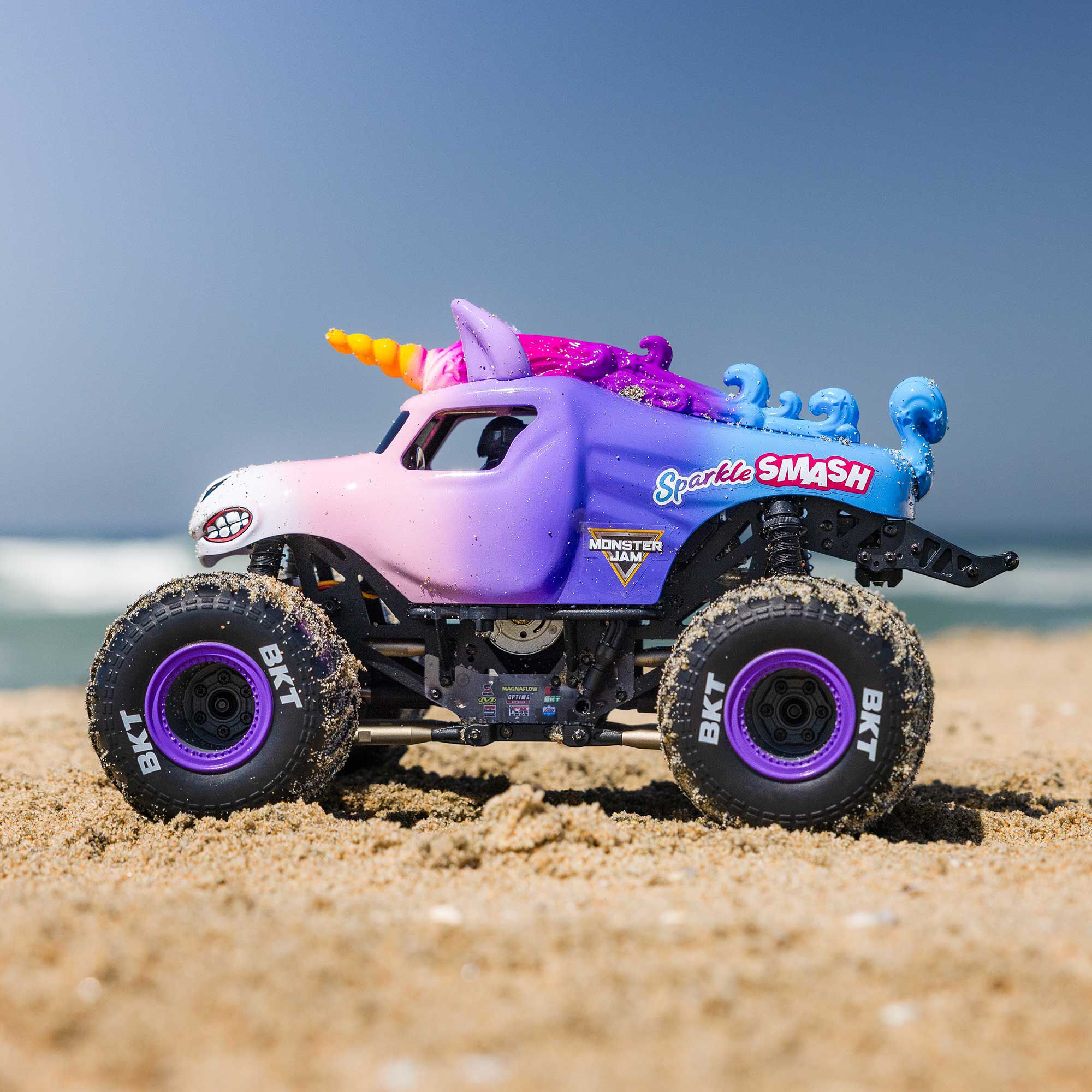 Losi 1:18 Mini LMT Sparkle Smash 2S 4X4 RTR Brushed Monster Truck-LOS01026T5