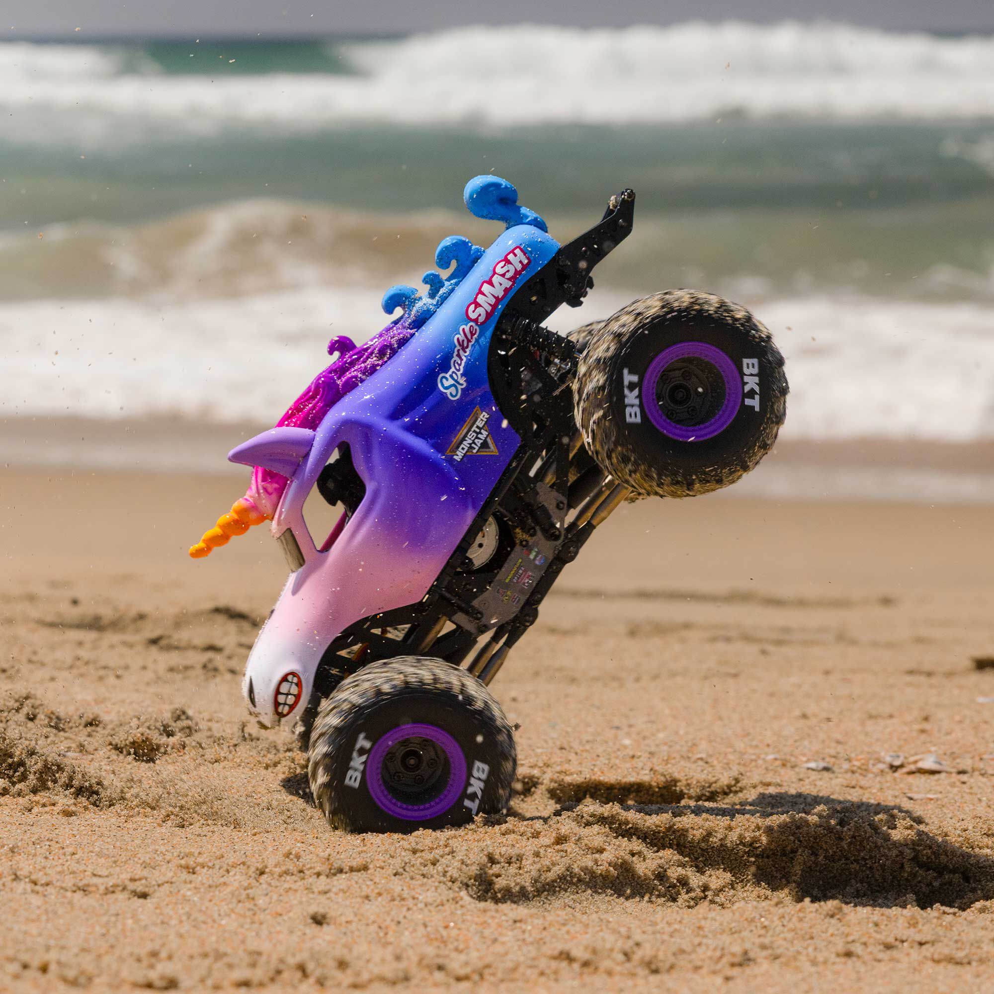 Losi 1:18 Mini LMT Sparkle Smash 2S 4X4 RTR Brushed Monster Truck-LOS01026T5
