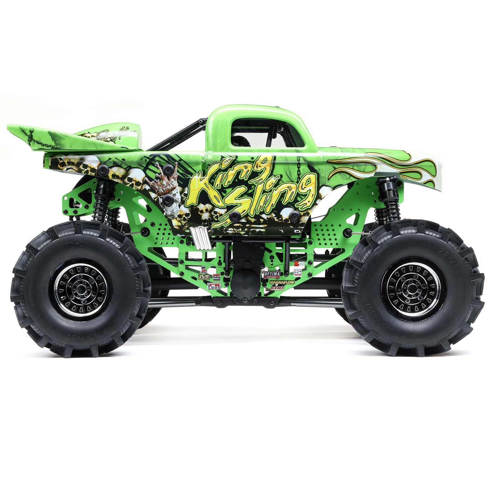 Losi 1/8 LMT Mega Truck King Sling 4S 4X4 RTR Brushless Mega Truck, Green-LOS04024T1