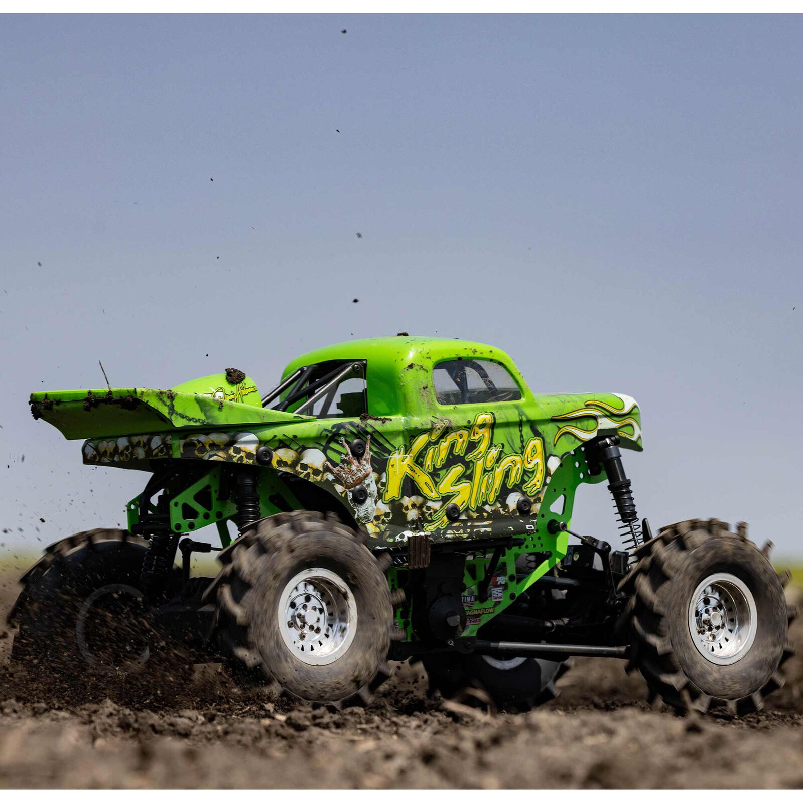 Losi 1/8 LMT Mega Truck King Sling 4S 4X4 RTR Brushless Mega Truck, Green-LOS04024T1
