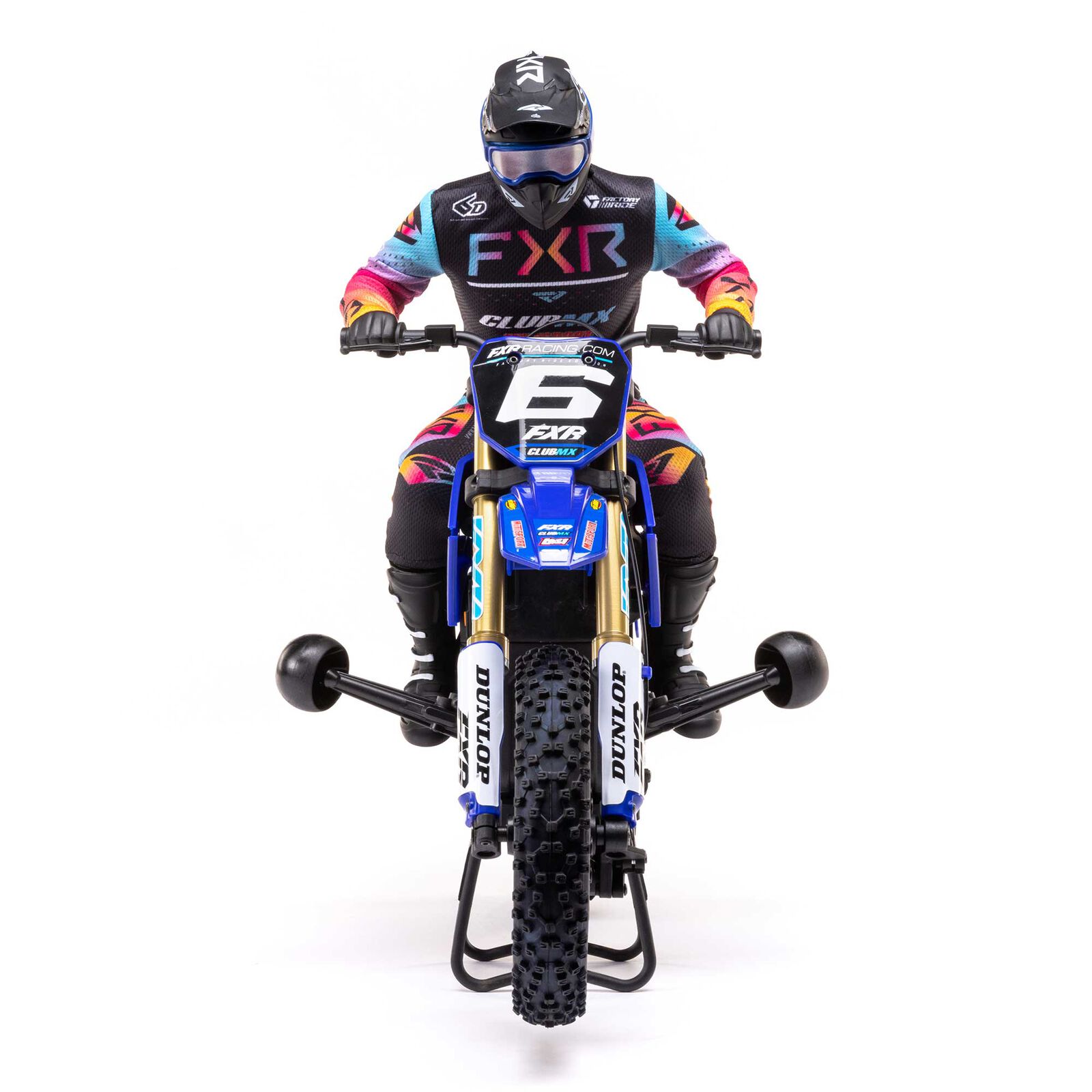 Losi Promoto MX 青 リポ2本付き プロラインタイヤ仕様 1/4 Pro-Spec Aluminum V2 Bead Front Wheel Blue/Blue (1): Promoto
