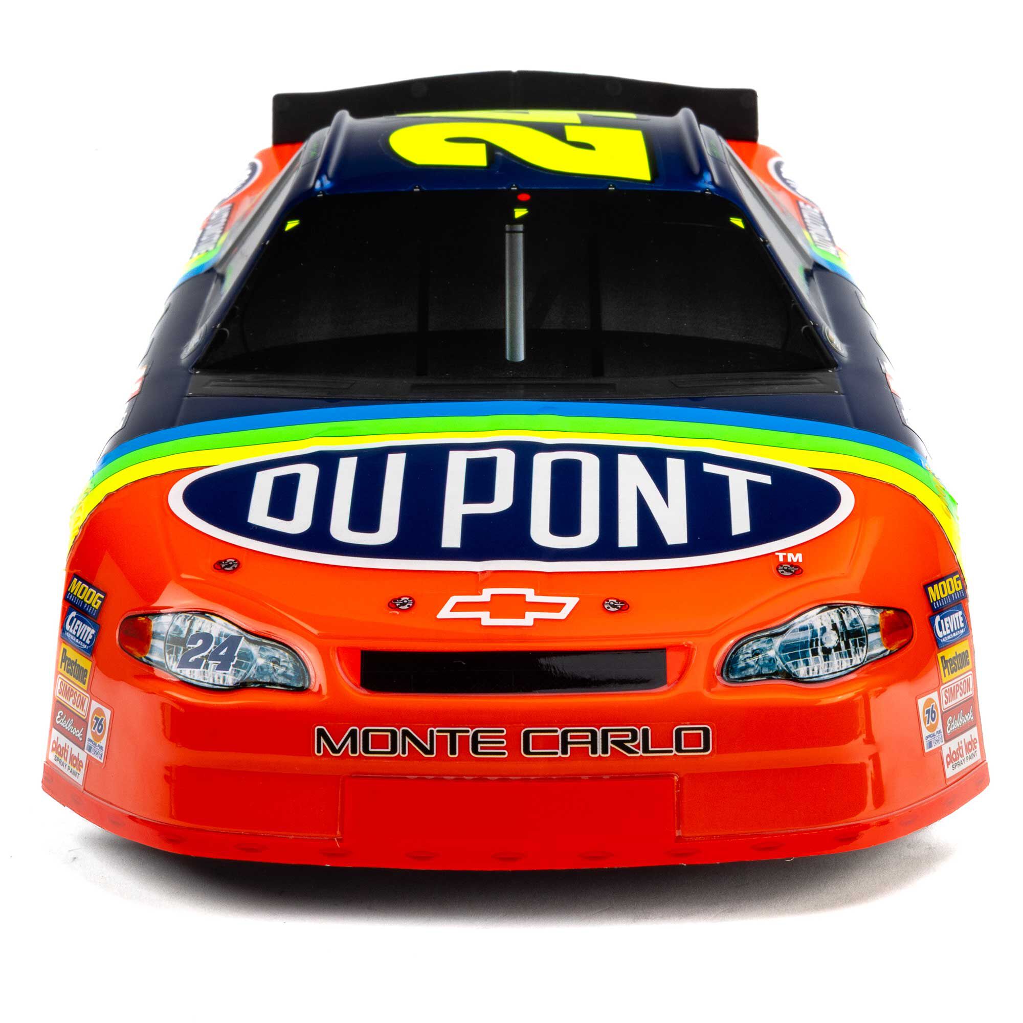 Losi 1/12 NASCAR RC Race Car Jeff Gordon No. 24 Dupont Chevrolet Monte Carlo 2S AWD RTR Brushed On-Road (Battery & Charger Included), Blue