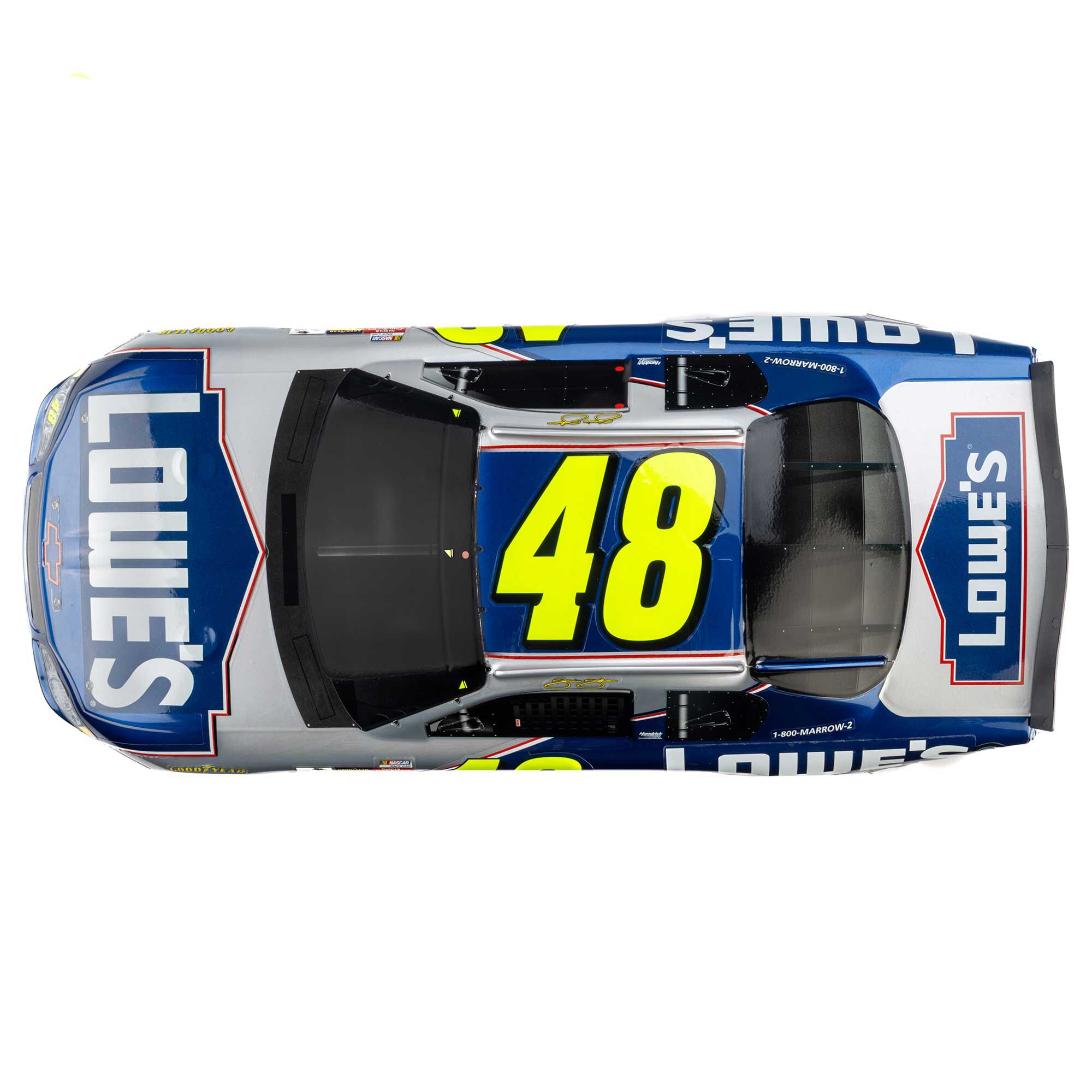 Losi 1/12 NASCAR RC Race Car Jimmie Johnson No. 48 Lowes Chevrolet Monte Carlo 2S AWD RTR Brushed On-Road (Battery & Charger Included), Blue