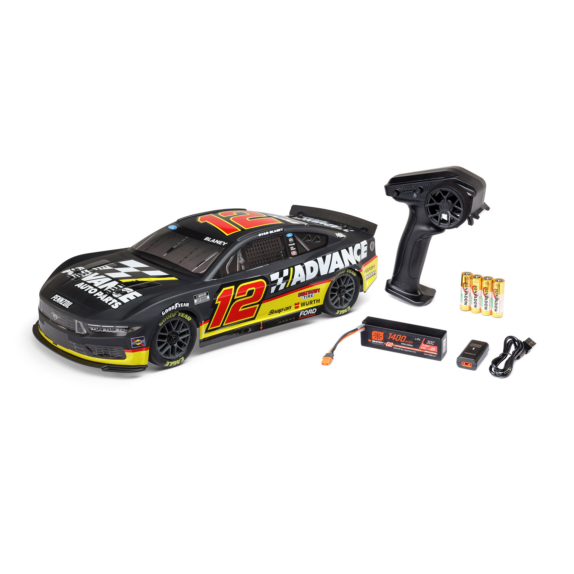 Losi 1:12 NASCAR RC Race Car Kyle Larson No.5 Valvoline 2025 Chevrolet Camaro ZL1 2S AWD RTR Brushed On-Road-LOS1122505