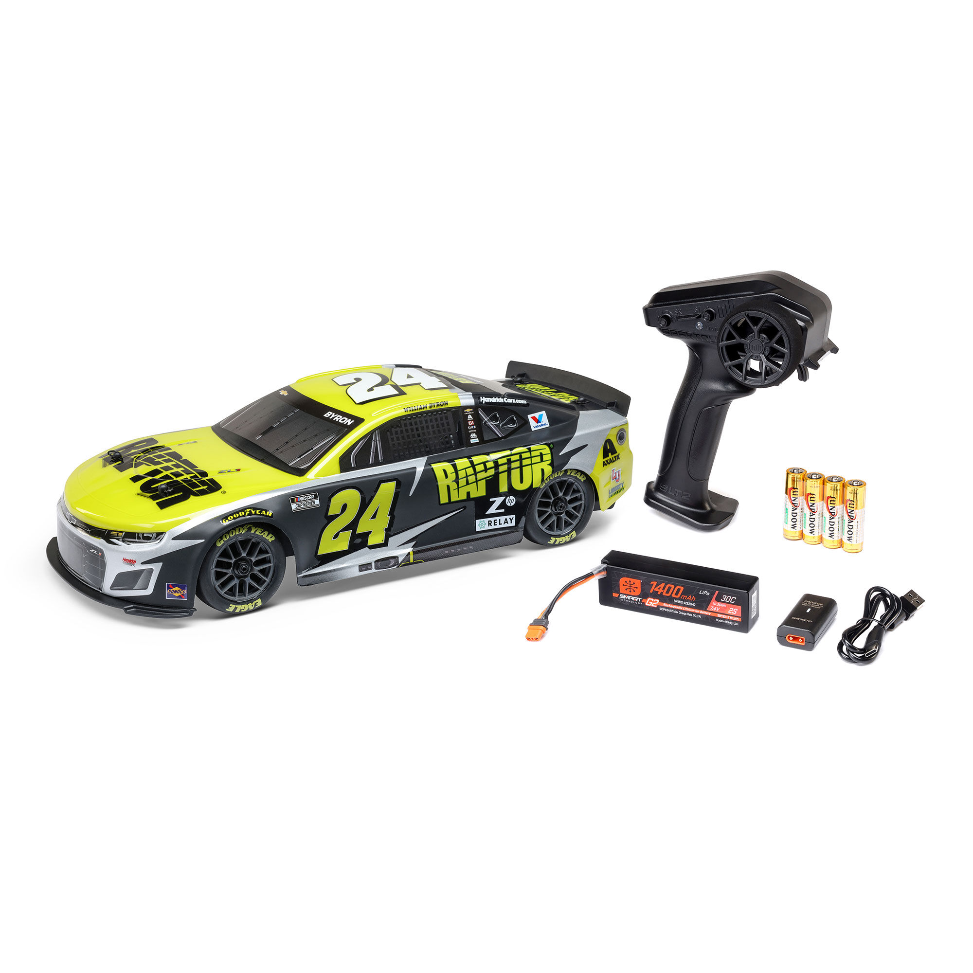 Losi 1:12 NASCAR RC Race Car Kyle Larson No.5 Valvoline 2025 Chevrolet Camaro ZL1 2S AWD RTR Brushed On-Road RC-LOS1122505