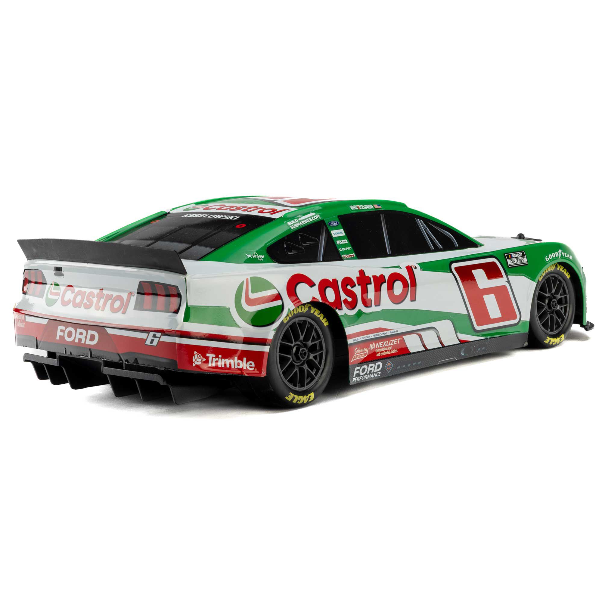 Losi 1:12 NASCAR RC Race Car Brad Keselowski No. 6 2026 Castrol Ford Mustang 2S AWD RTR Brushed On-Road-LOS1122606