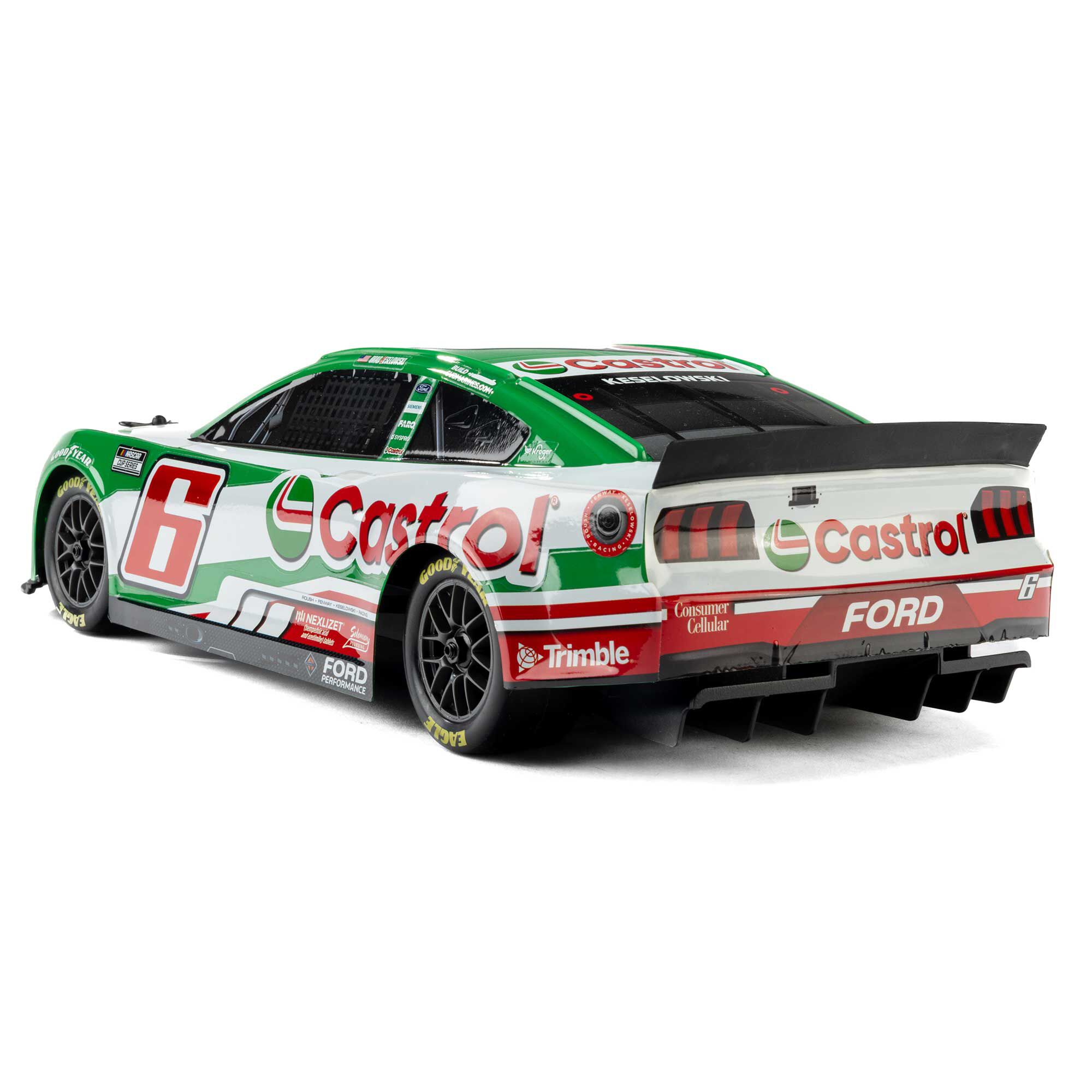 Losi 1:12 NASCAR RC Race Car Brad Keselowski No. 6 2026 Castrol Ford Mustang 2S AWD RTR Brushed On-Road-LOS1122606